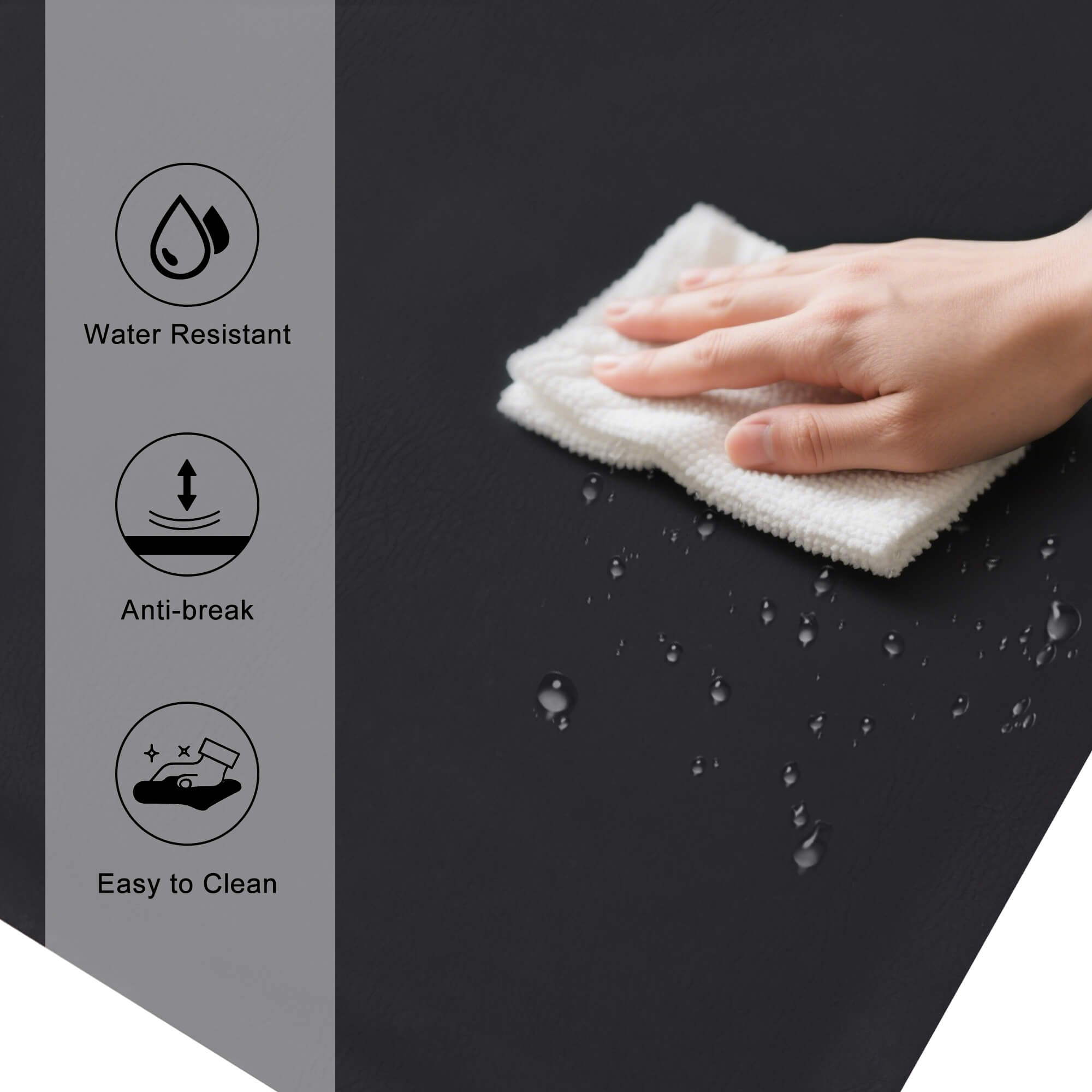 BarberPub 3x5 ft Salon Floor Mat Barber Floor Anti Fatigue Mat Rectangle 7/8'' Thick 0045