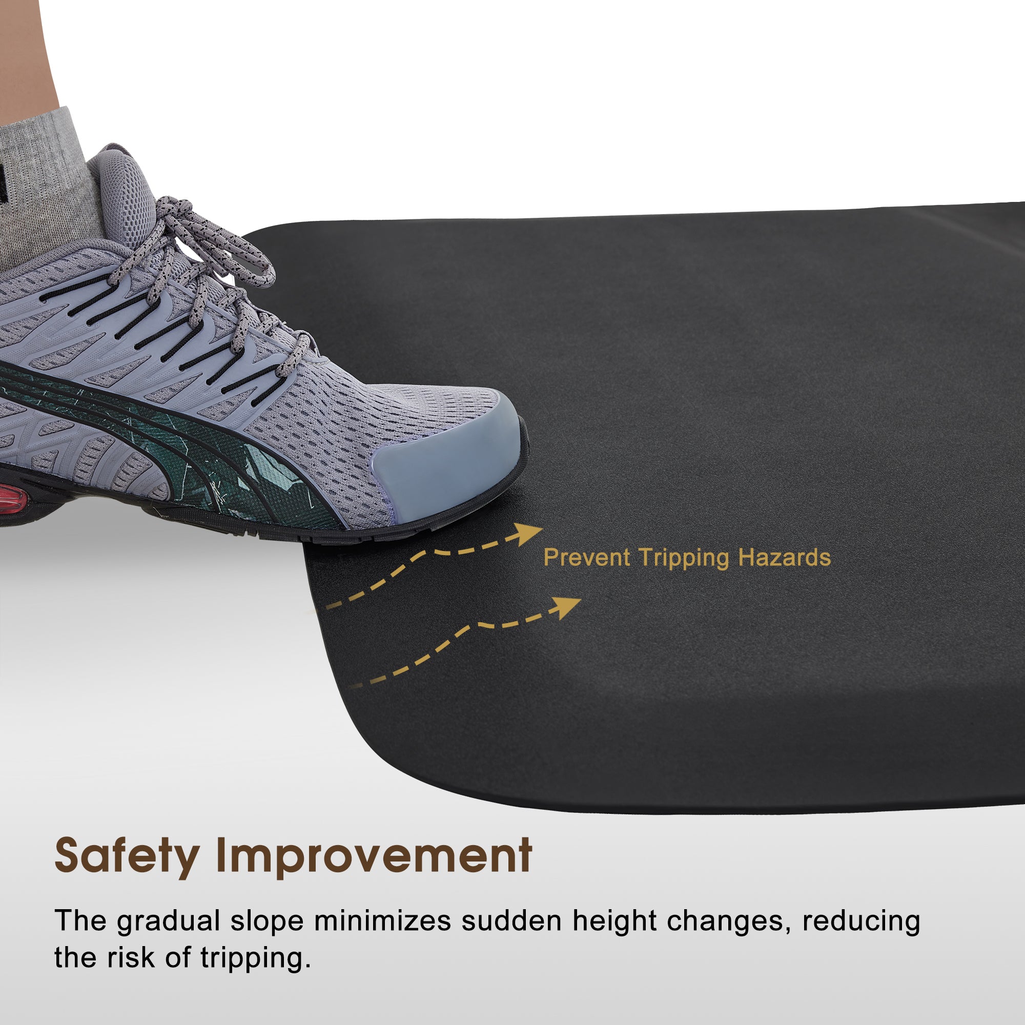 Salon Chair 8821 & Anti-Fatigue Mat 0040 Set - Professional Hydraulic Salon Chair with Ergonomic 0.5" Thick Salon Mat