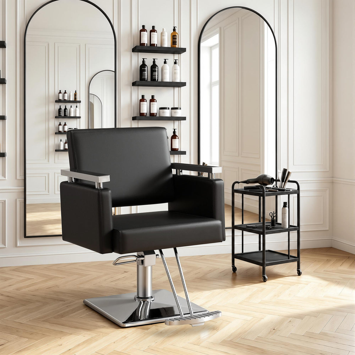 BarberPub Salon Chair, Styling Chair for Hair Stylist, Home Salon SPA Equipment 8808