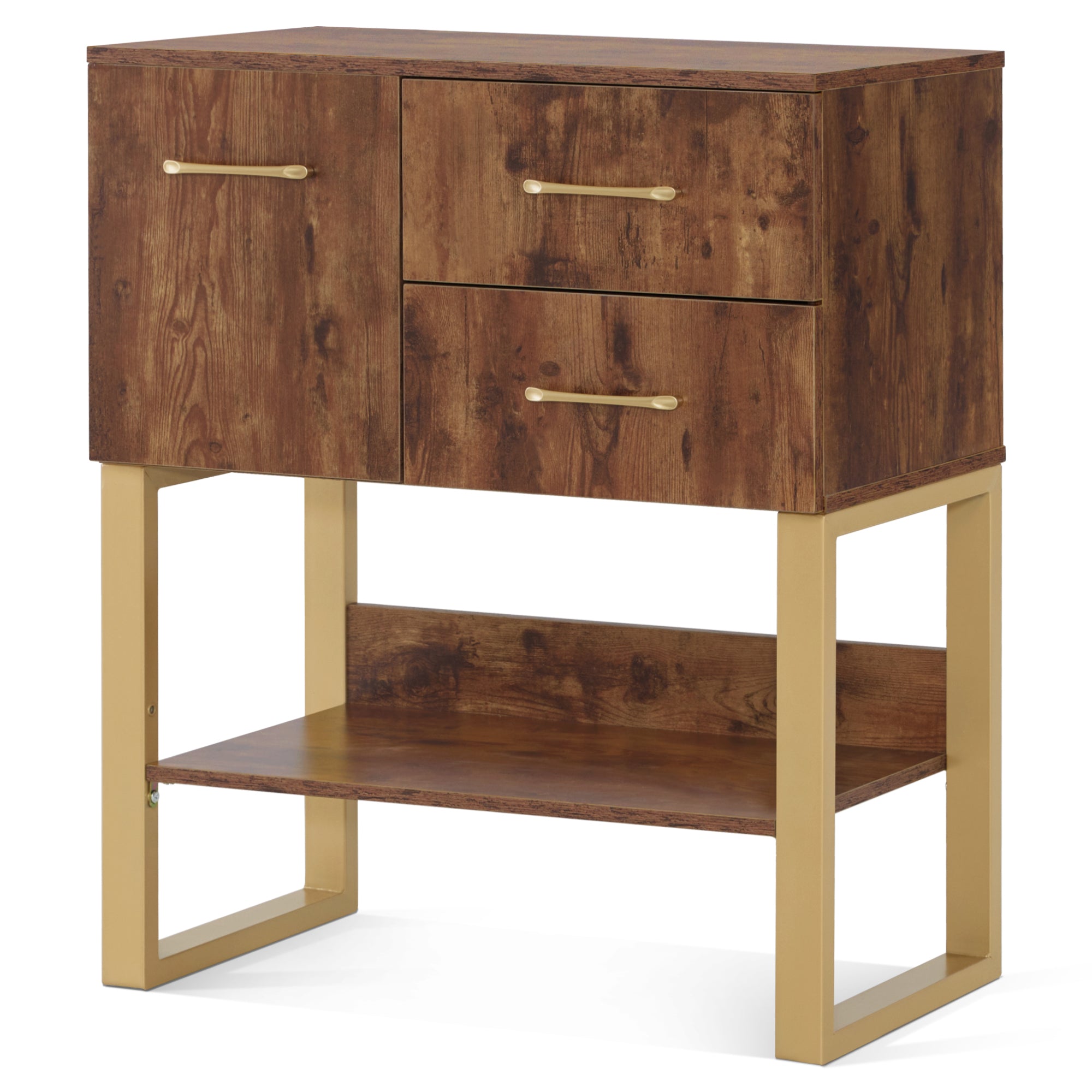 BarberPub Barber Station Wall Mount Storage Cabinet Bathroom Dresser with Shelf 3185