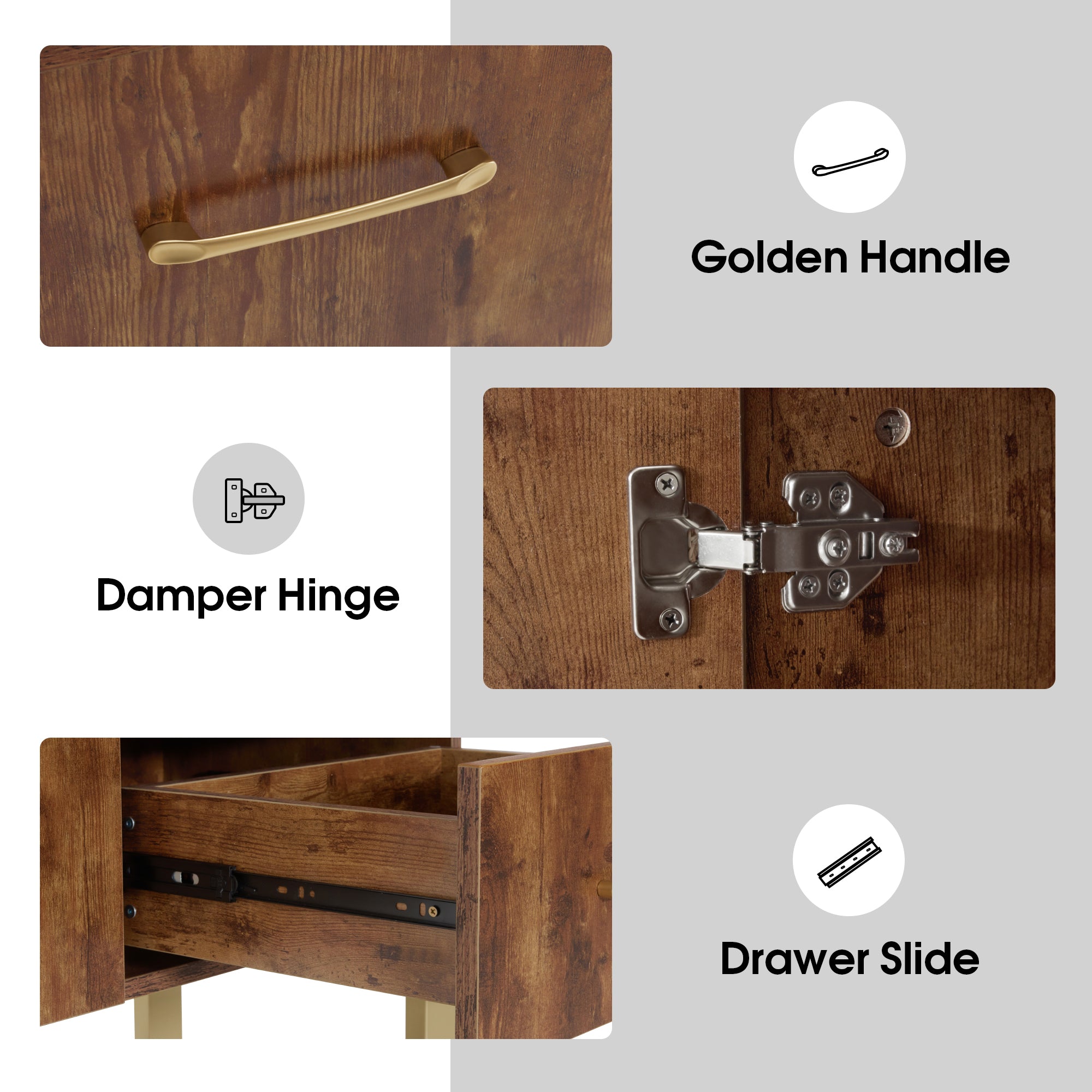 BarberPub Barber Station Wall Mount Storage Cabinet Bathroom Dresser with Shelf 3185