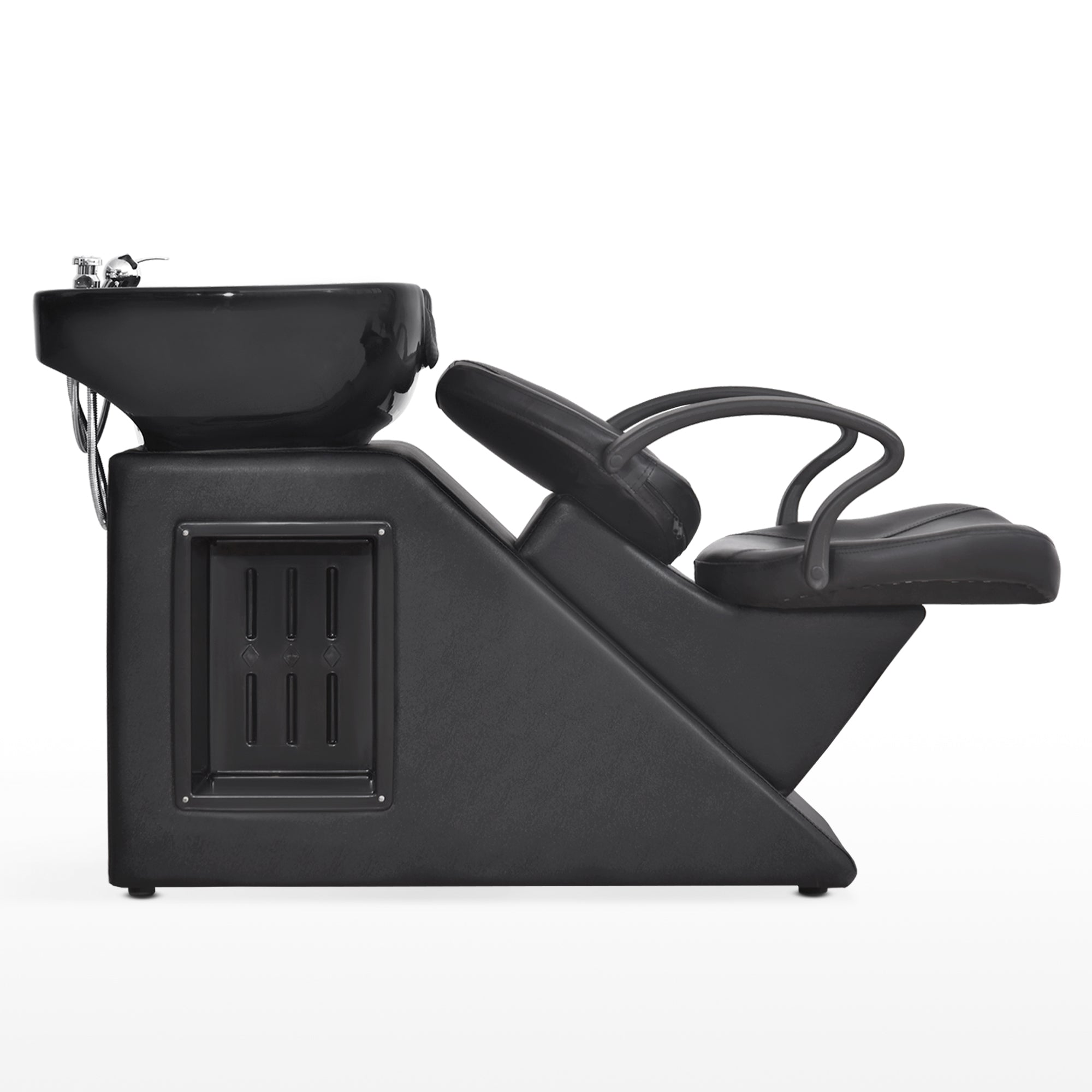 BarberPub Shampoo Chair, Ceramic Bowl Backwash Sink Barber Chair for Salon 9020