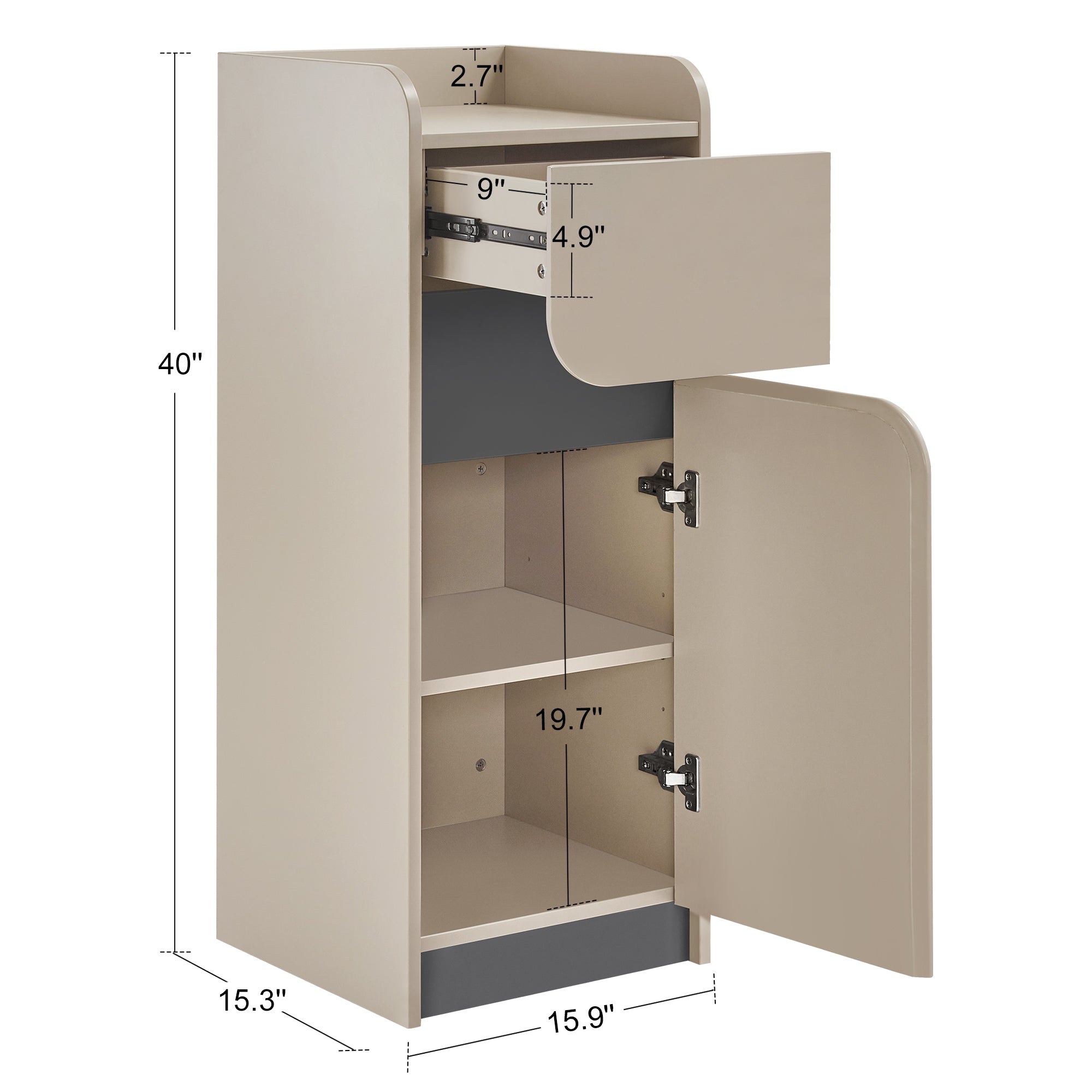 Hair Salon Styling Station for Storage, Multi-functional Barber Cabinet with Drawer, SPA Tool Organizer 2022