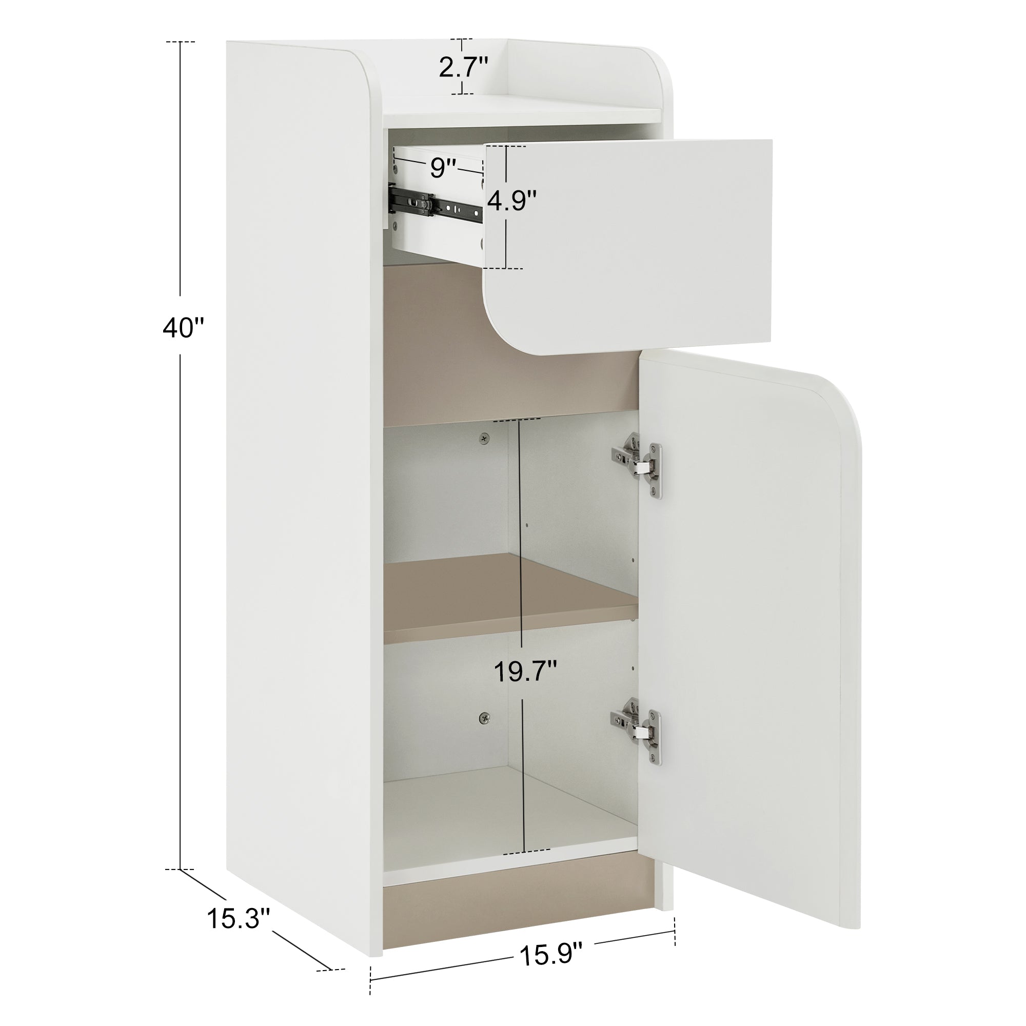 Hair Salon Styling Station for Storage, Multi-functional Barber Cabinet with Drawer, SPA Tool Organizer 2022