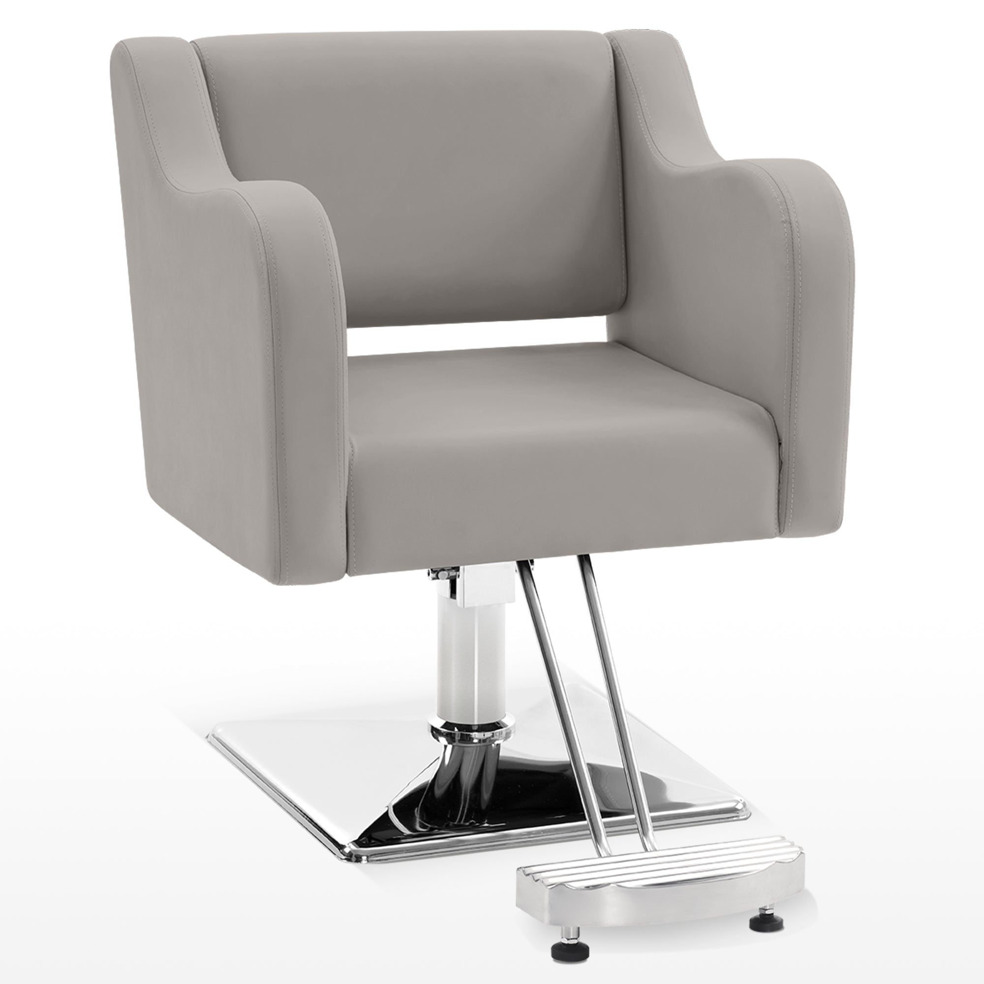 BarberPub Salon Chair for Hair Stylist, Hydraulic Barber Styling Chair Brown 3802
