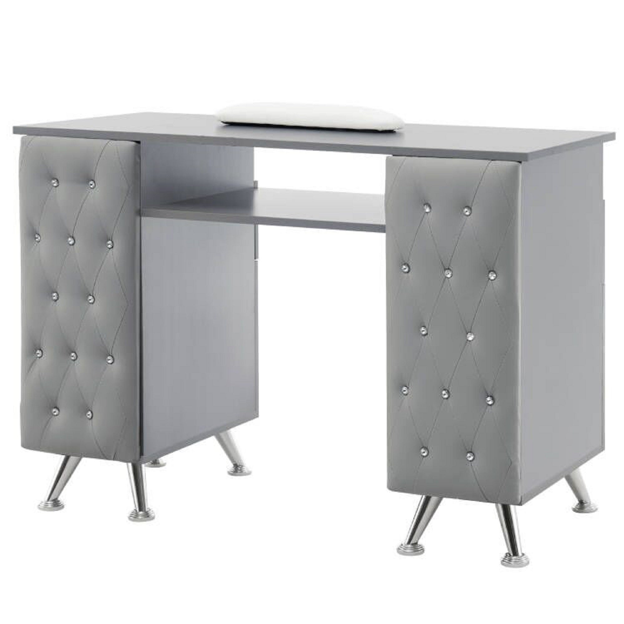 BarberPub Acetone Resistant Manicure Table Nail Equipment for Storage 2671