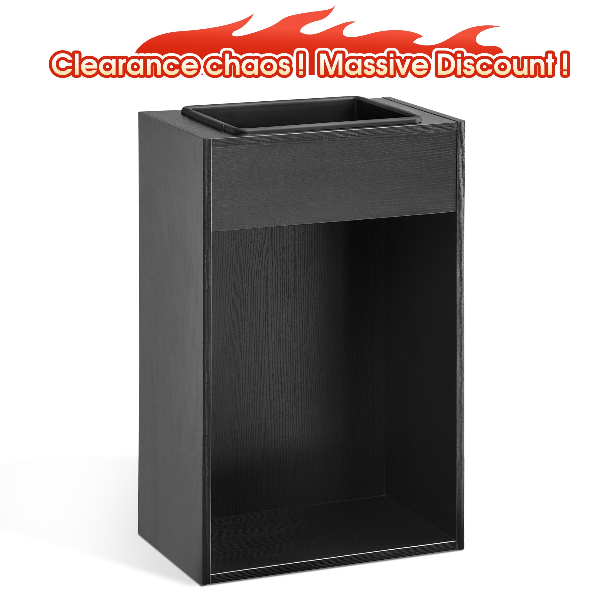 BarberPub Salon Storage Cabinet with Plastic Tray, Barber Trash Station 7135