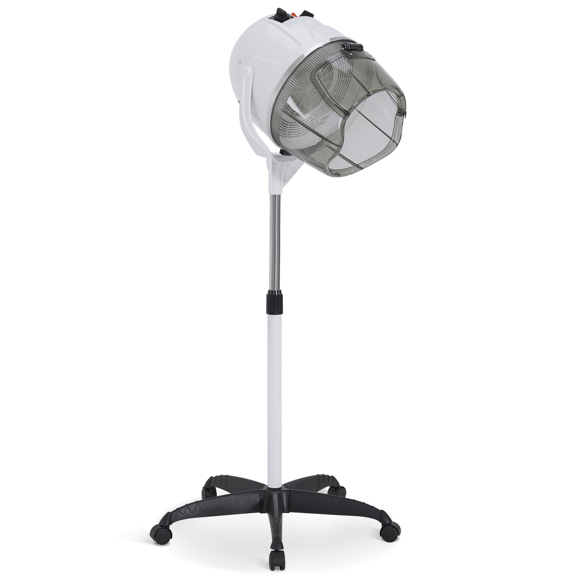 BarberPub 1300W Adjustable Hooded Floor Hair Bonnet Dryer Stand Up Rolling Base VHD08