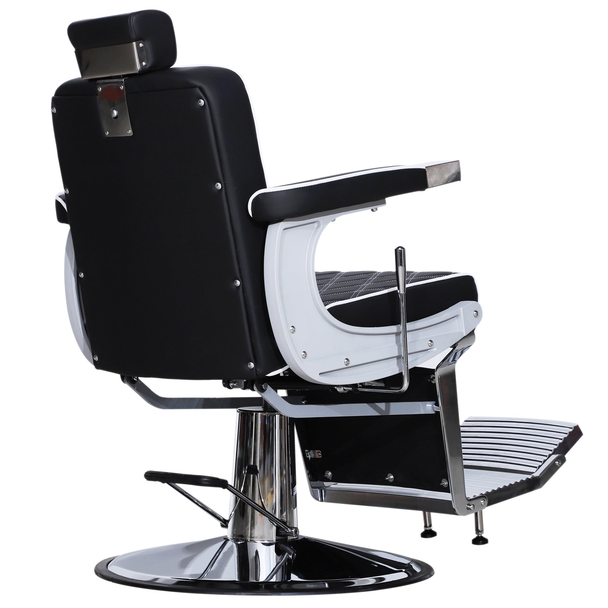 BarberPub Barber Chair for Hair Stylist, Reclining Barbershop Salon Chair 3825
