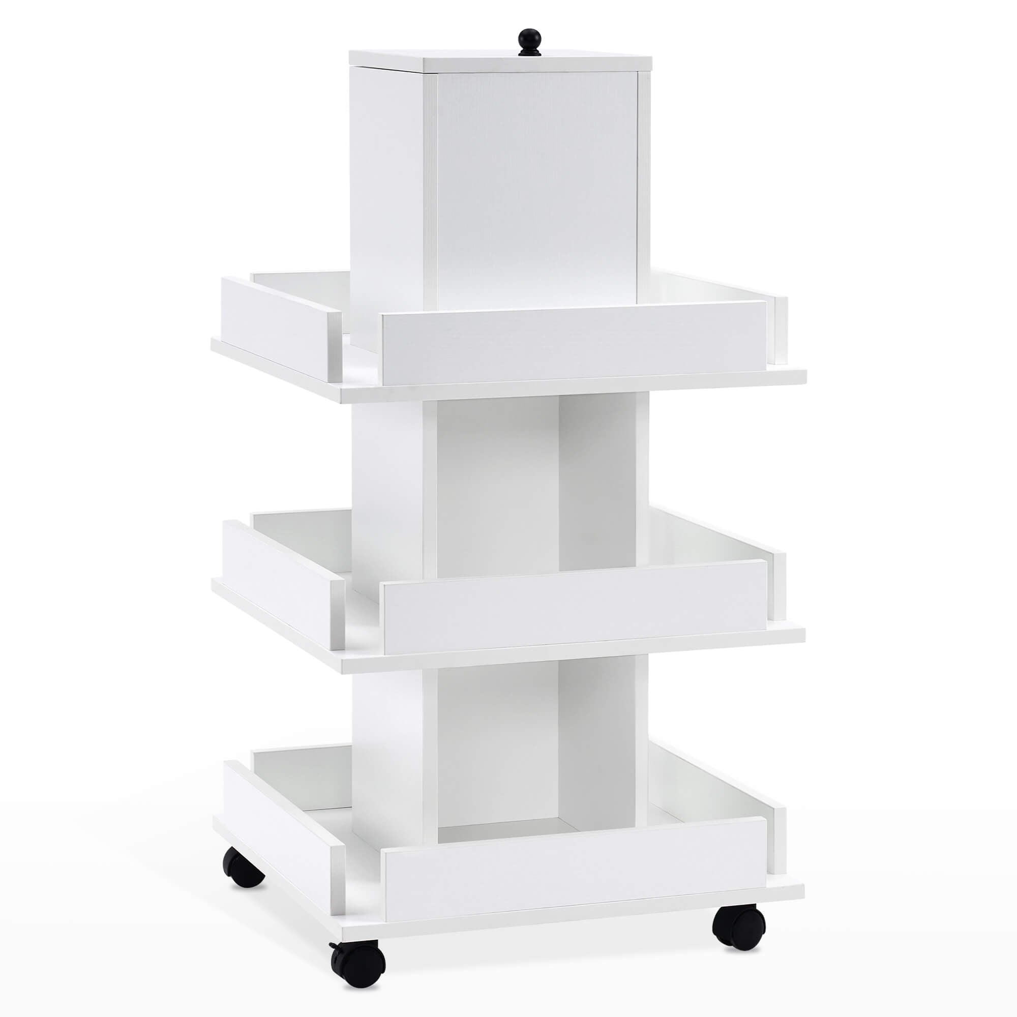 Multi-functional Storage Salon Trolley, Beauty 3-Tier Storage Equipment, Kitchen Trolley 2038