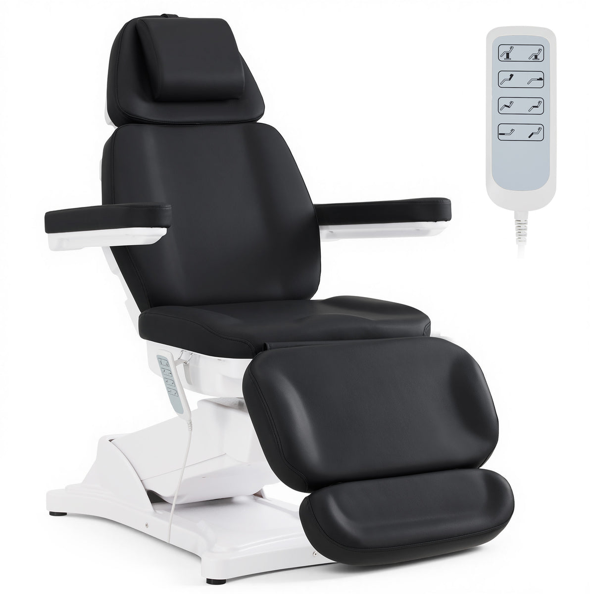 BarberPub 4 Motors Electric Tattoo Chair, Rotating Esthetician Bed 2904