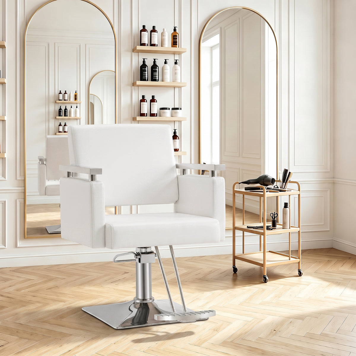 BarberPub Salon Chair, Styling Chair for Hair Stylist, Home Salon SPA Equipment 8808