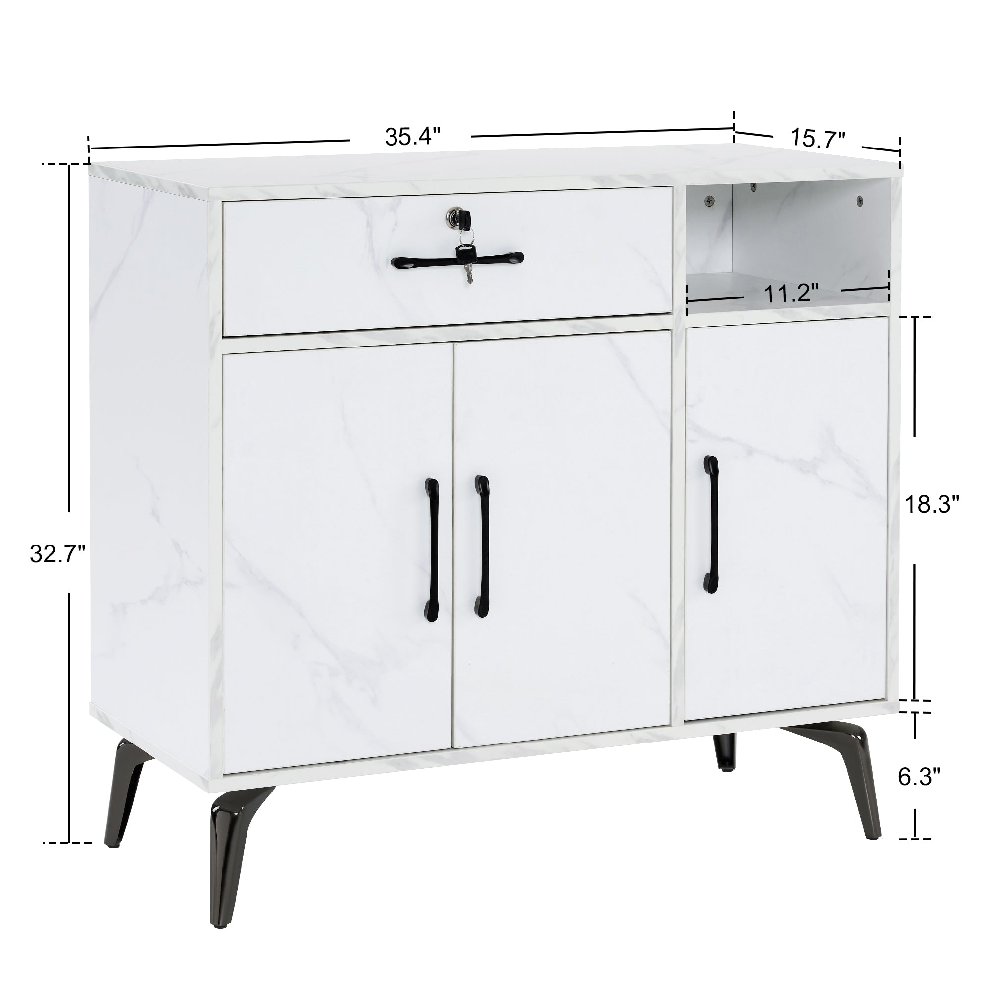 Hair Salon Storage Station for Hair Stylist, Modern Beauty Utility Equipment for Makeup 3163