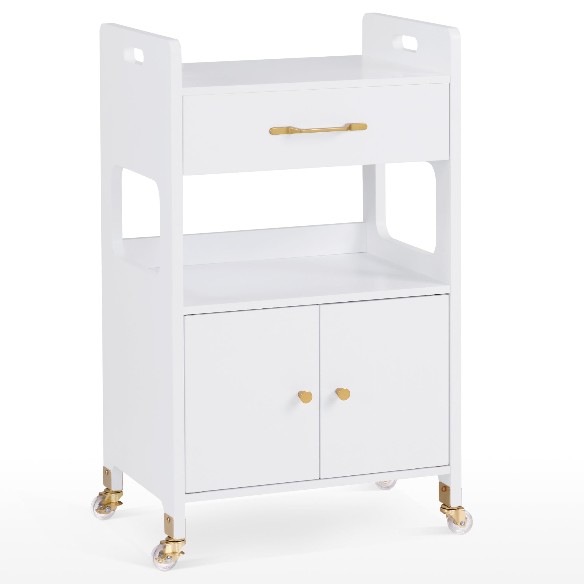 Beauty Salon Rolling Storage Cart, Barber Utility Trolley for Hairdresser, Spa Tools Organizer 2494