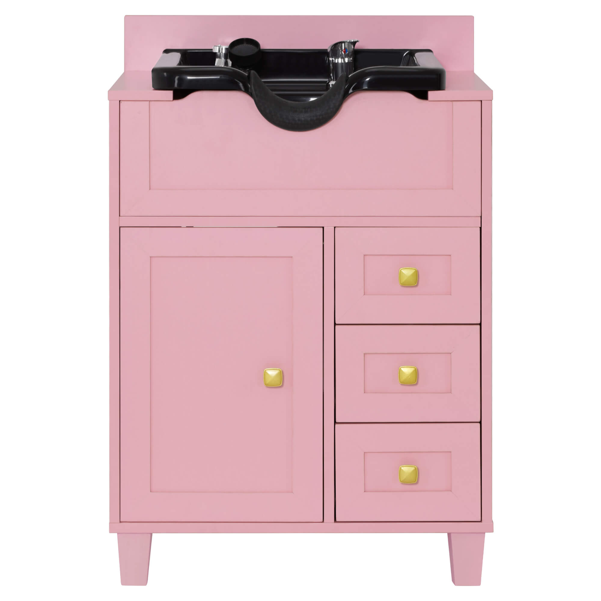 Barber Textured Embossed Storage Shampoo Station, Hair Salon Shampoo Backwash Equipment 7131