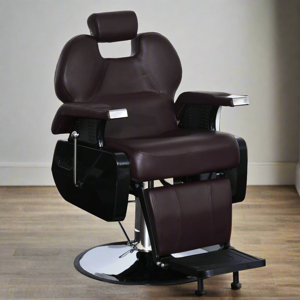 BarberPub Reclining Barber Chair, All Purpose Hydraulic Chair with Headrest 2688