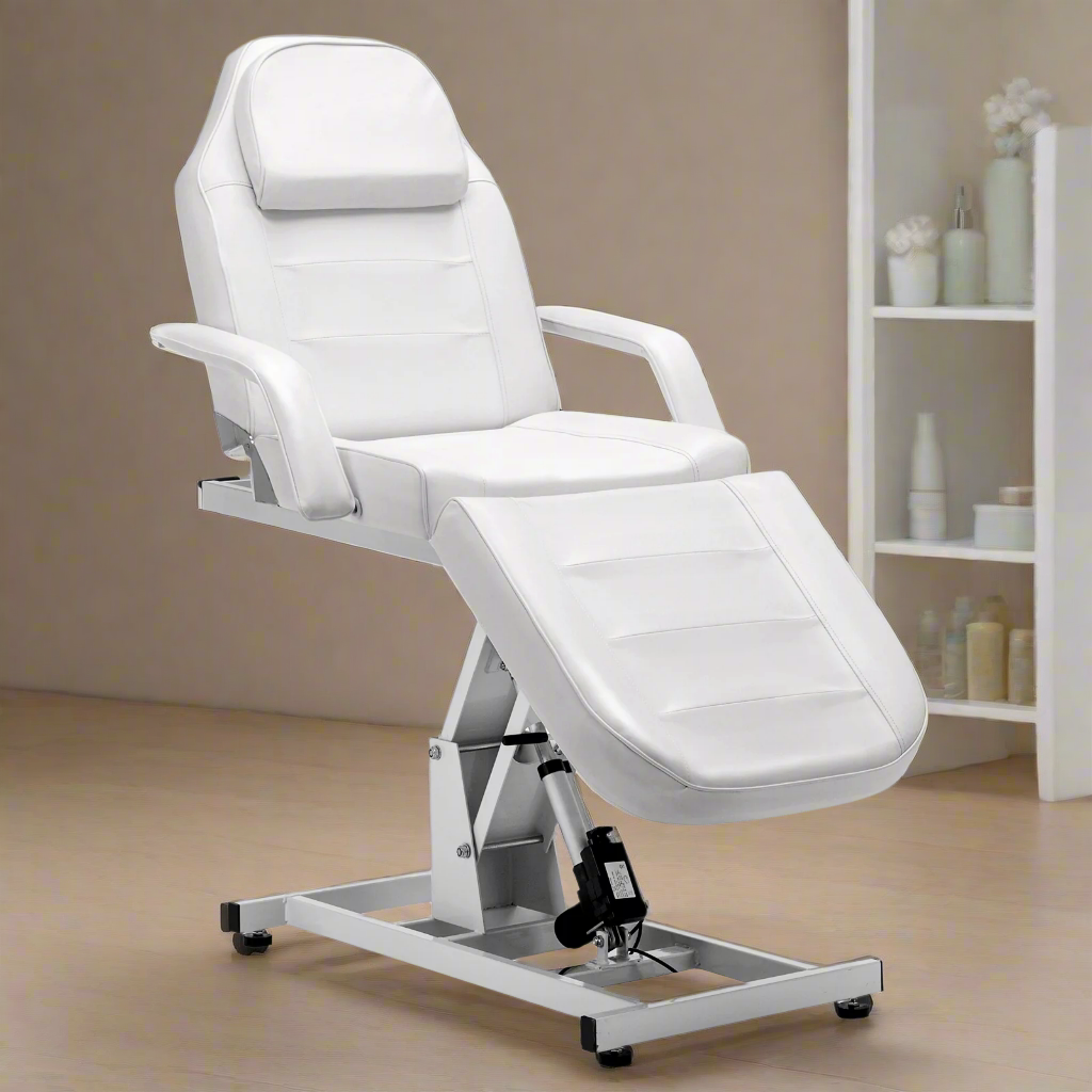 Barber Electric Massage Bed with One Motor for Height, Beauty Tattoo Chair, Salon Facial Adjustable Bed 0100