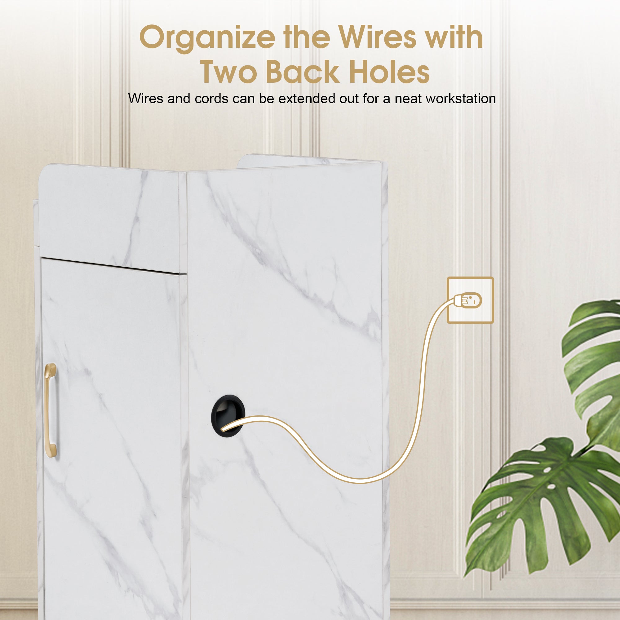 BarberPub Salon Trolley with Cabinets and tool holders, Barber Storage Utility Cart 2053