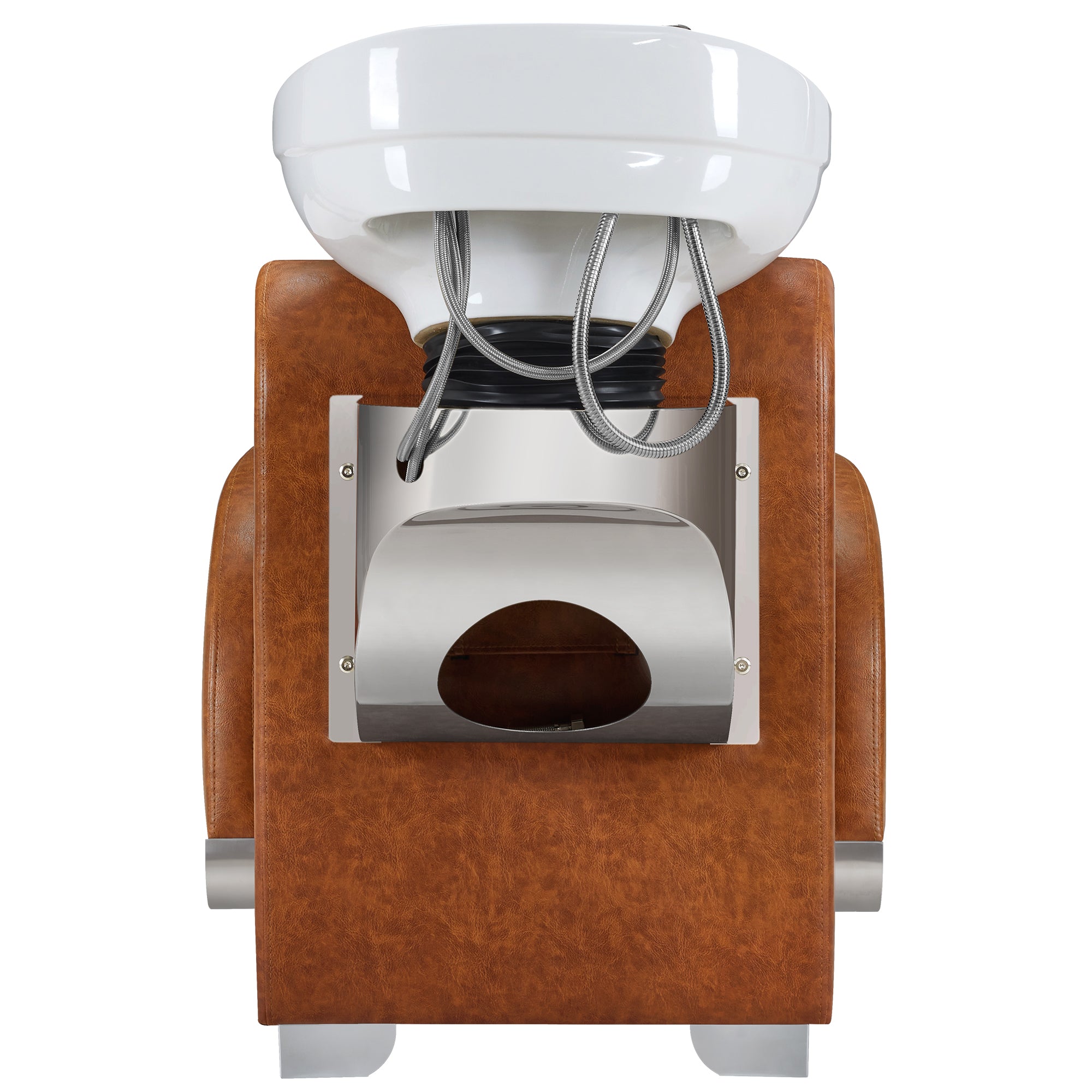 BarberPub Ceramic Bowl Backwash Shampoo Chair, Hair Washing Salon Station 9102