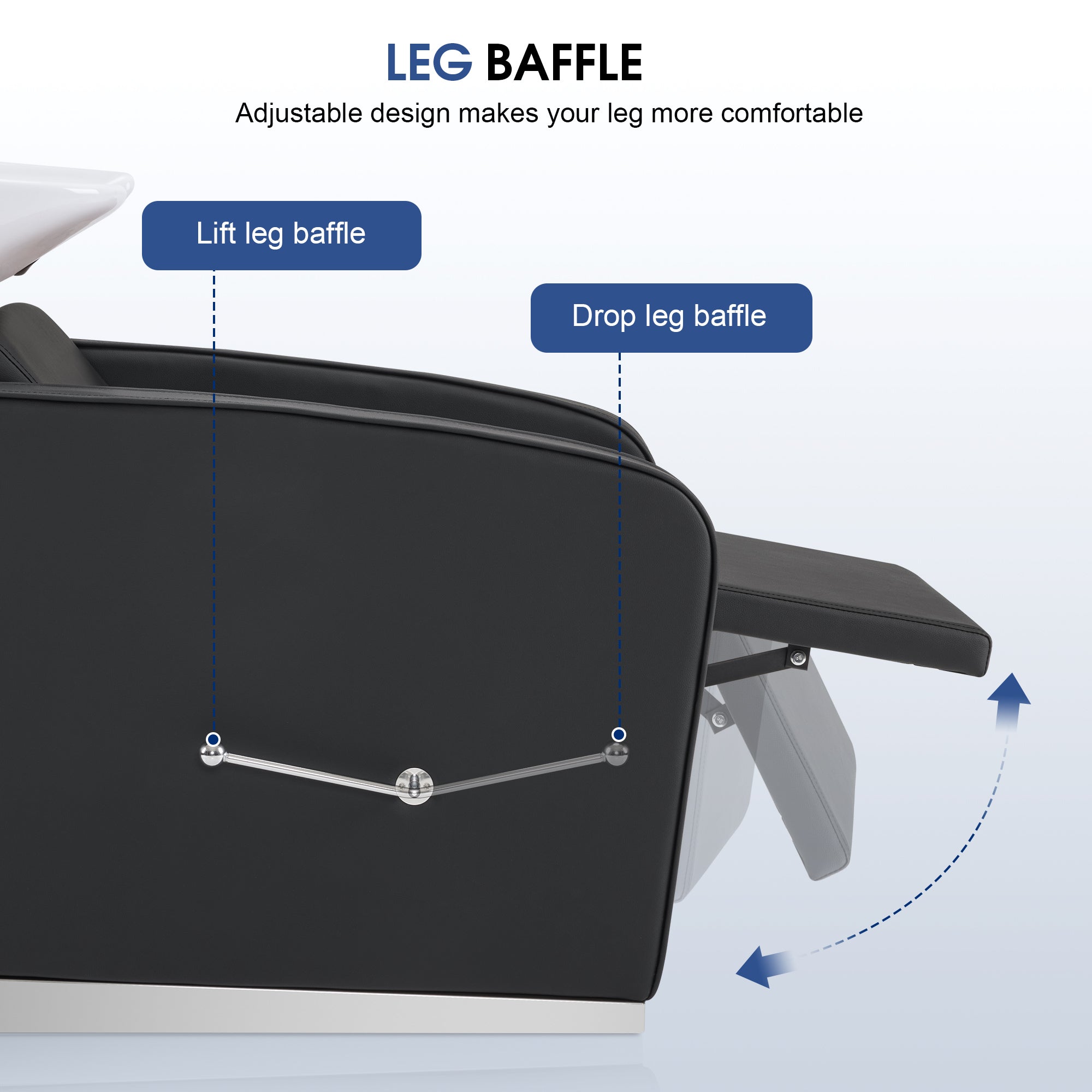 BarberPub Salon Chair 3802 & Backwash Shampoo Chair 9370 Set – Brown Hydraulic Barber Styling Chair with Ceramic Hair Wash Bowl