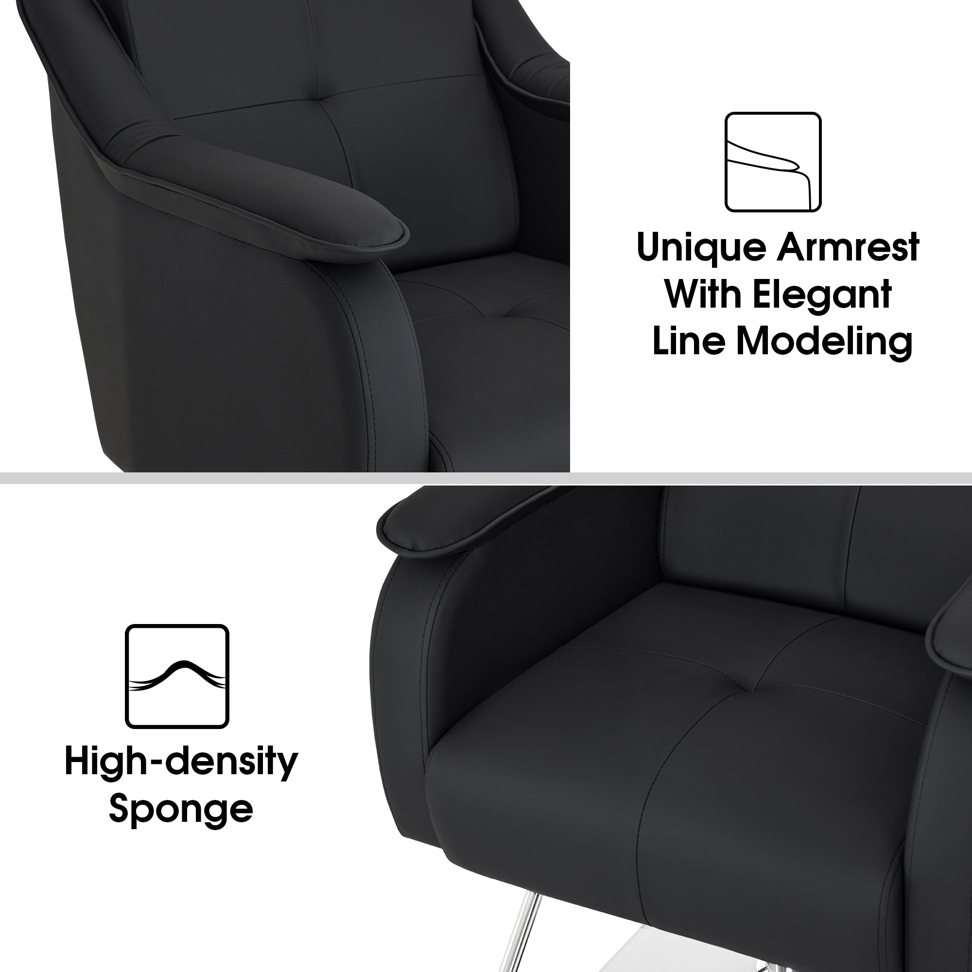 BarberPub Salon Styling Chair for Hair Stylist, Barber Spa Hair Salon Equipment 9471