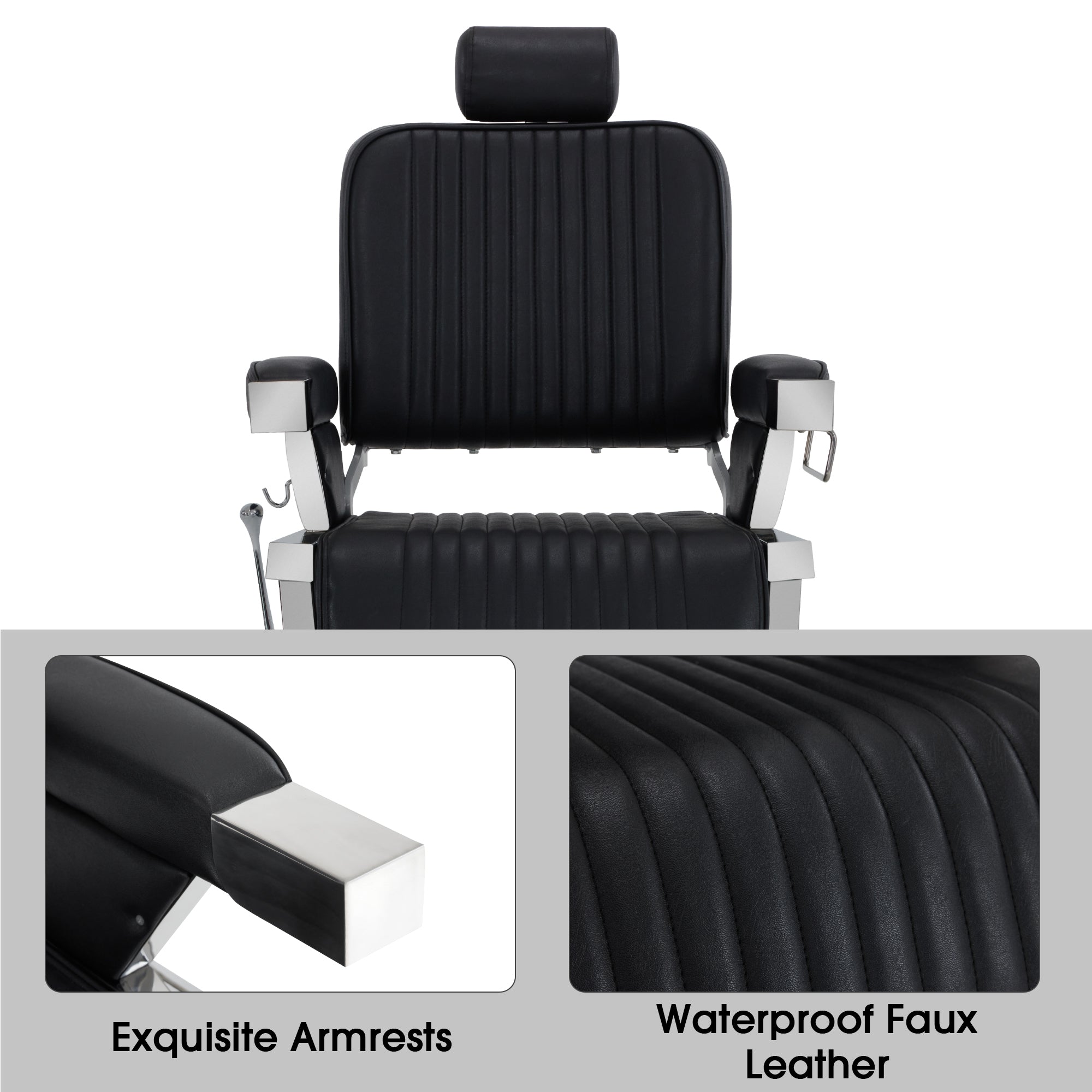 BarberPub All Purpose Barber Chair, Heavy Duty Hydraulic Reclining Salon Chair 2008