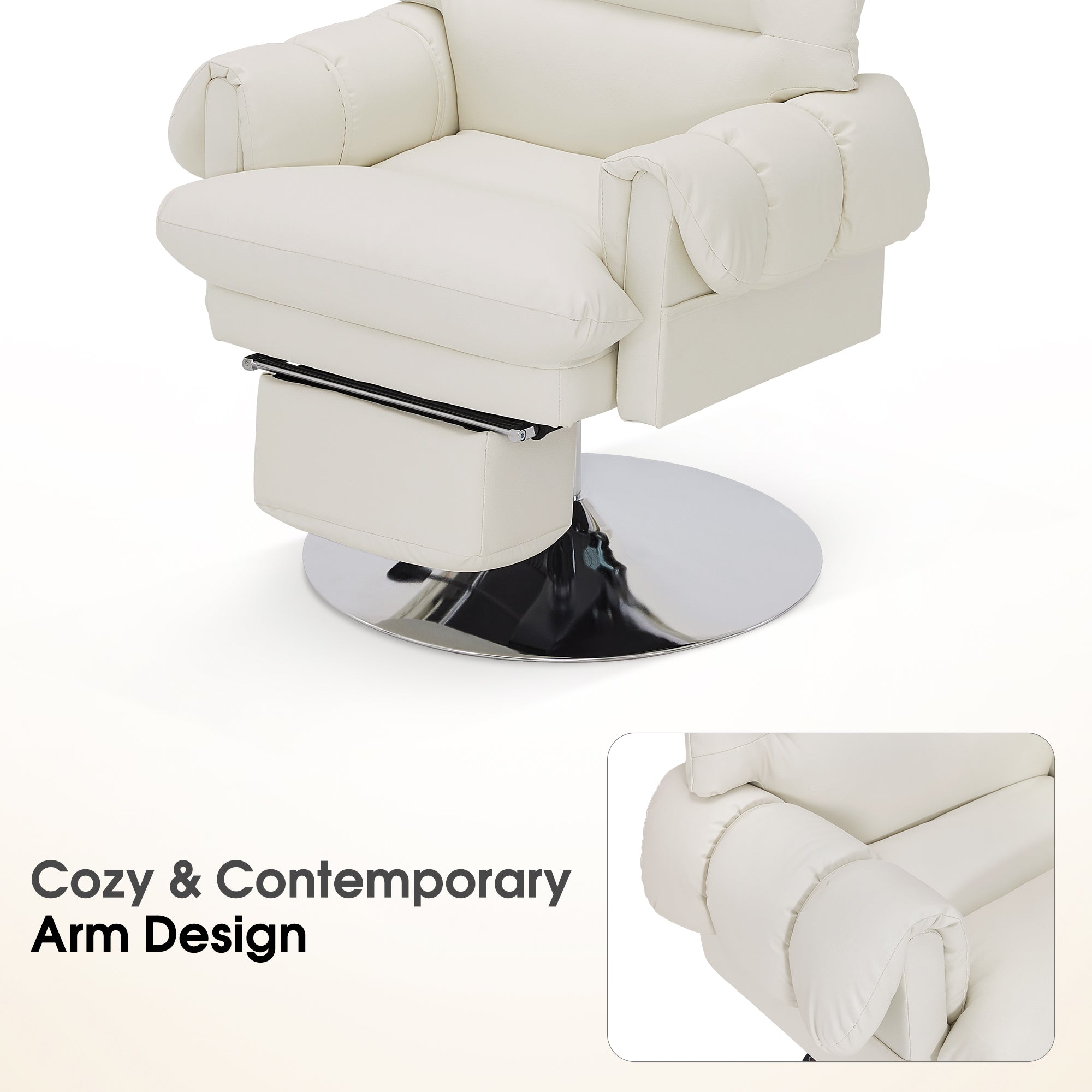 BarberPub Beauty Salon Chair, Adjustable Height, Reclining Esthetician Chair for Facial, Eyelash Extension, Tattoo – Model 8105/8129