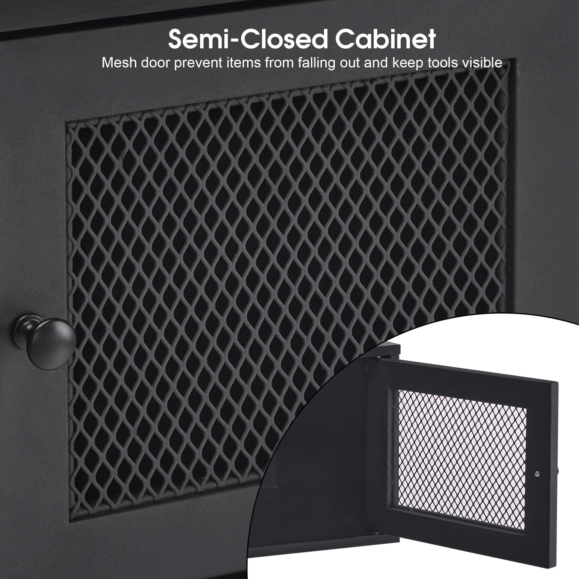 Wall Mount Barber Station for Hair Stylist Salon Stations with 3 Hair Dryer Holders 2501