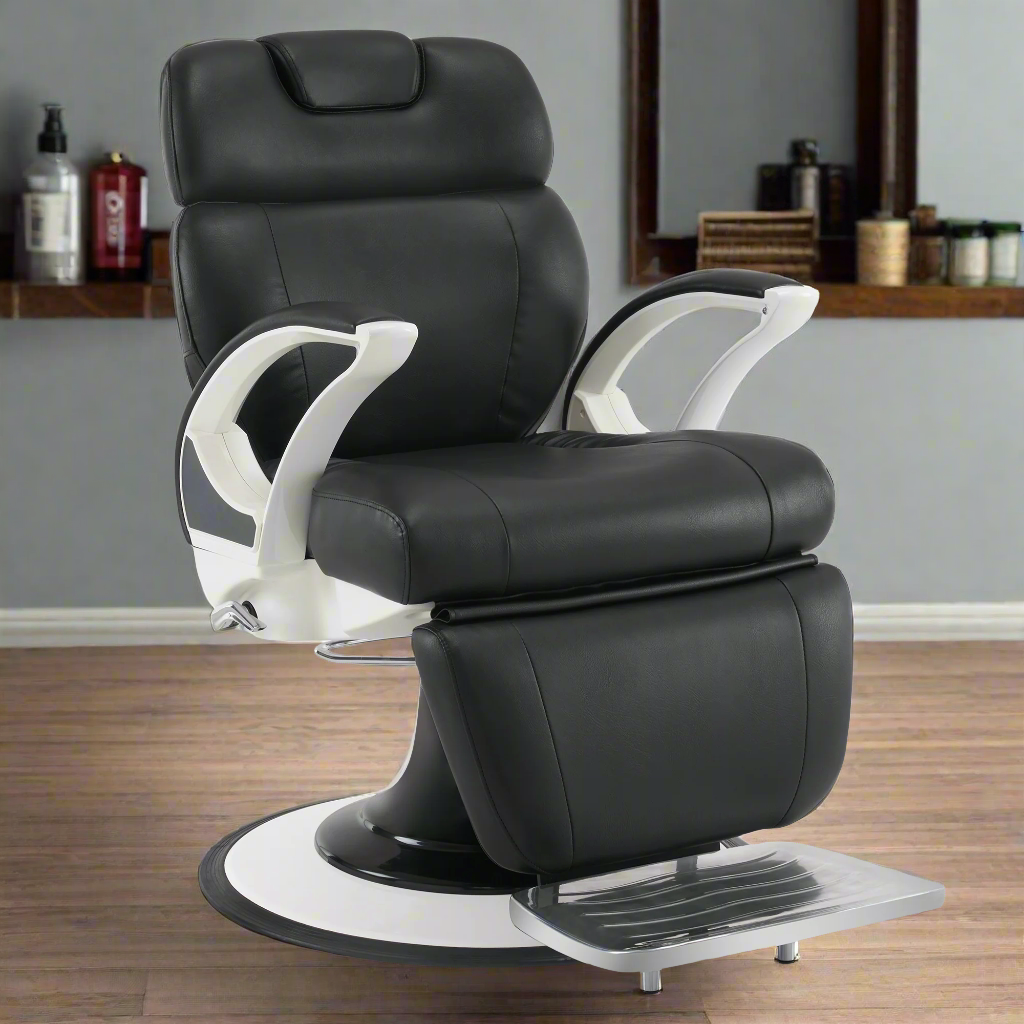 BarberPub Reclining Barber Salon Chair, Hair Stylist Chair with Both Sides Levers 5945