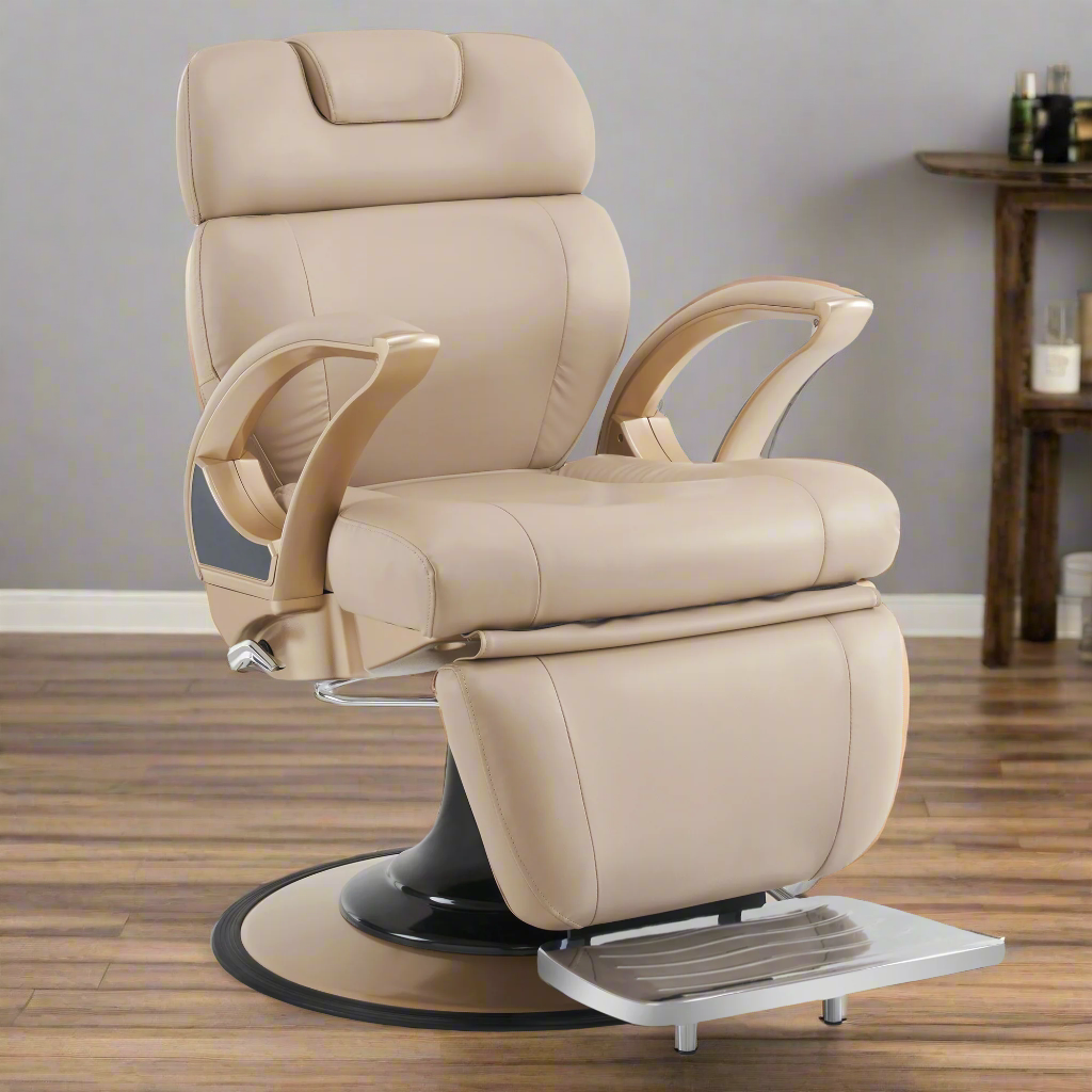 BarberPub Reclining Barber Salon Chair, Hair Stylist Chair with Both Sides Levers 5945