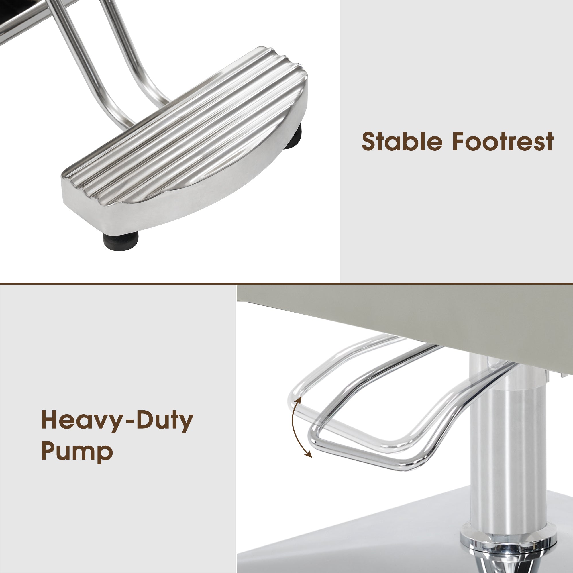 BarberPub Styling Salon Chair for Hair Stylist, Black Hydraulic Barber Chair 3805