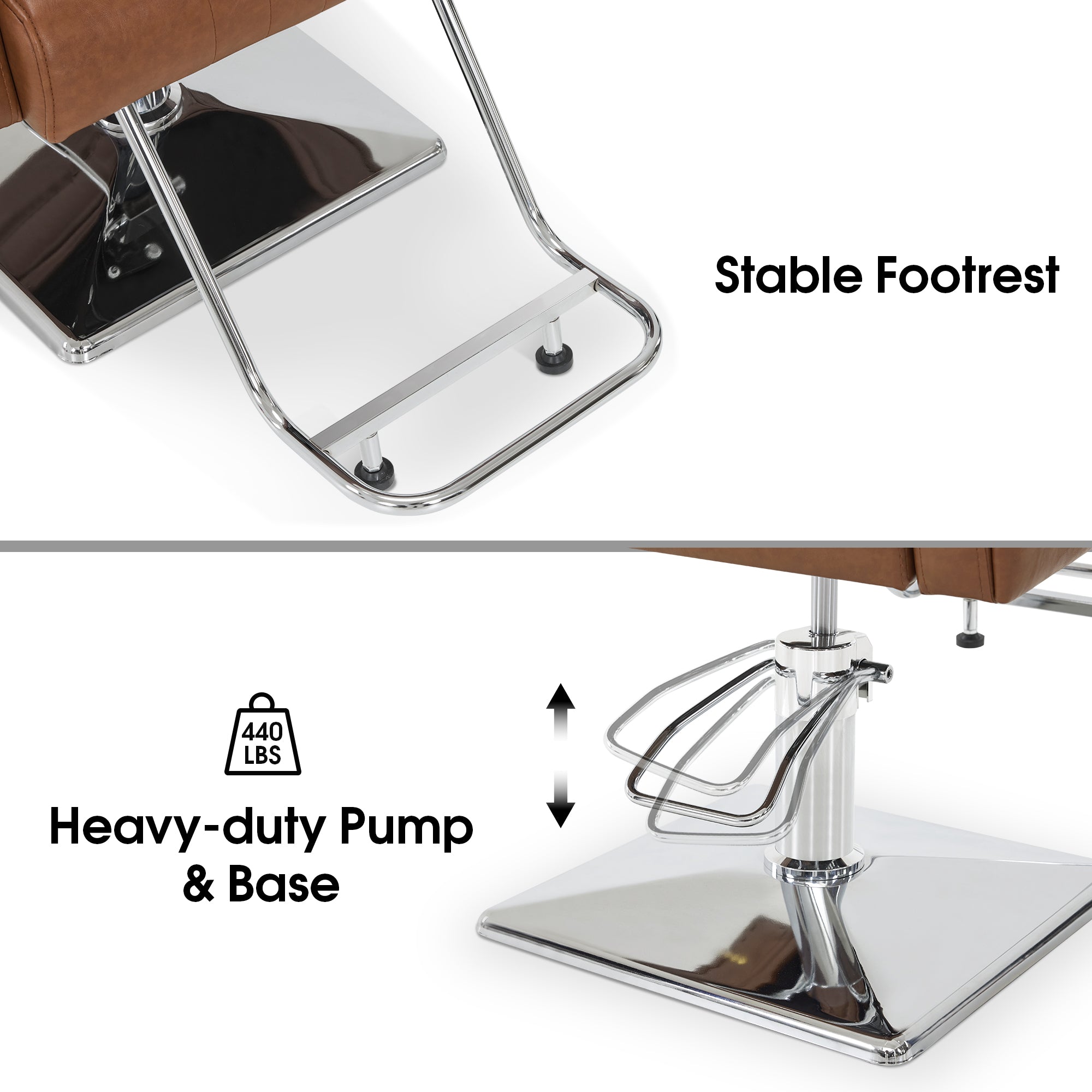 BarberPub Salon Chair, Hydraulic Styling Chair for Hair Stylist, Home Salon 9439