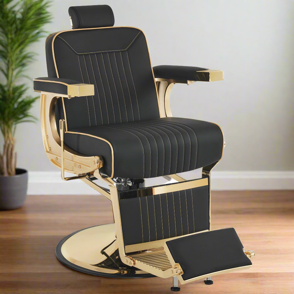 BarberPub Reclining Barber Chair, Hydraulic Styling Salon Chair for Hair Stylist 8334