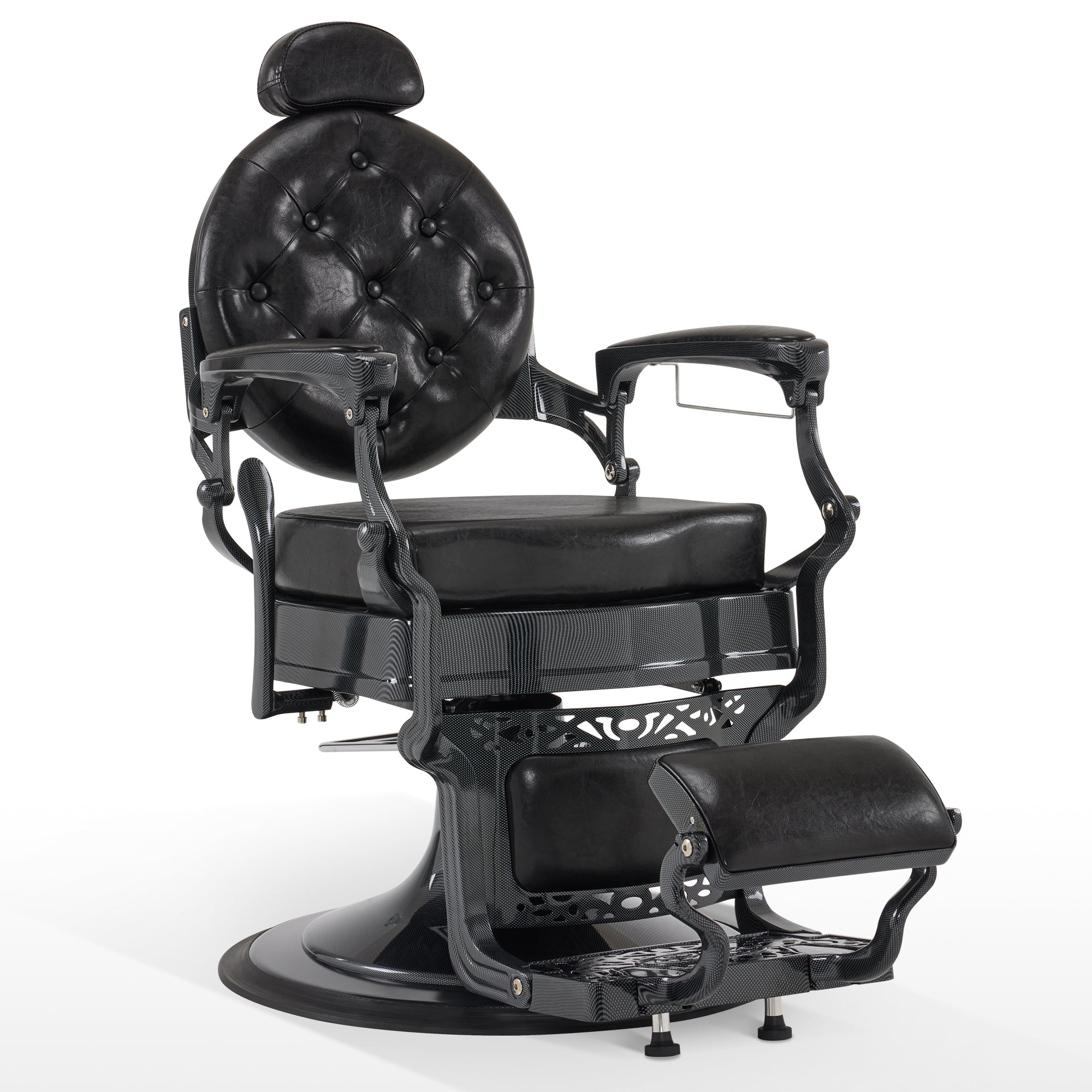 BarberPub Vintage Barber Chair for Hair Stylist, Reclining Styling Salon Chair 9457