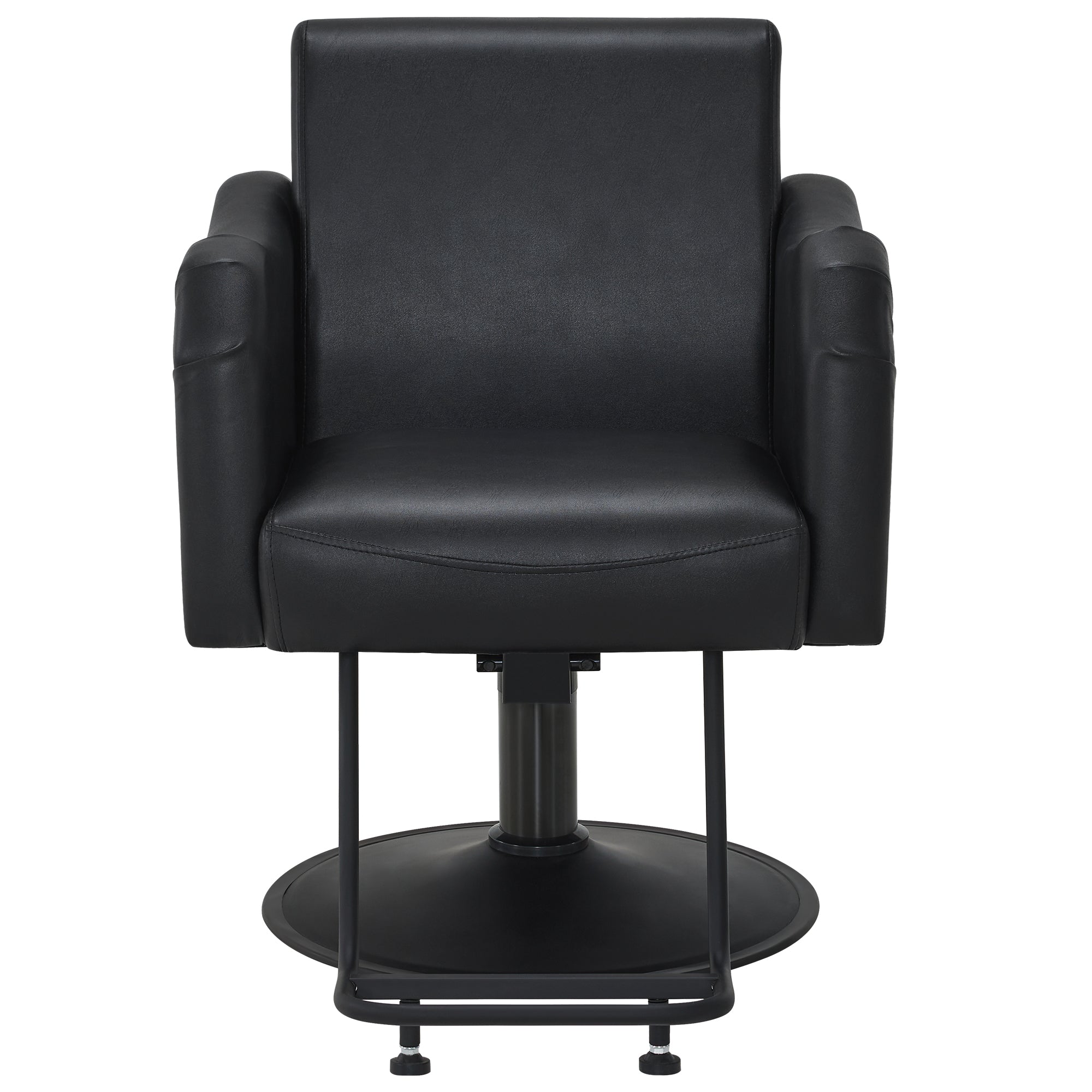BarberPub Black Salon Chair, Hydraulic Styling Chair for Hair Stylist, Home Salon 9434
