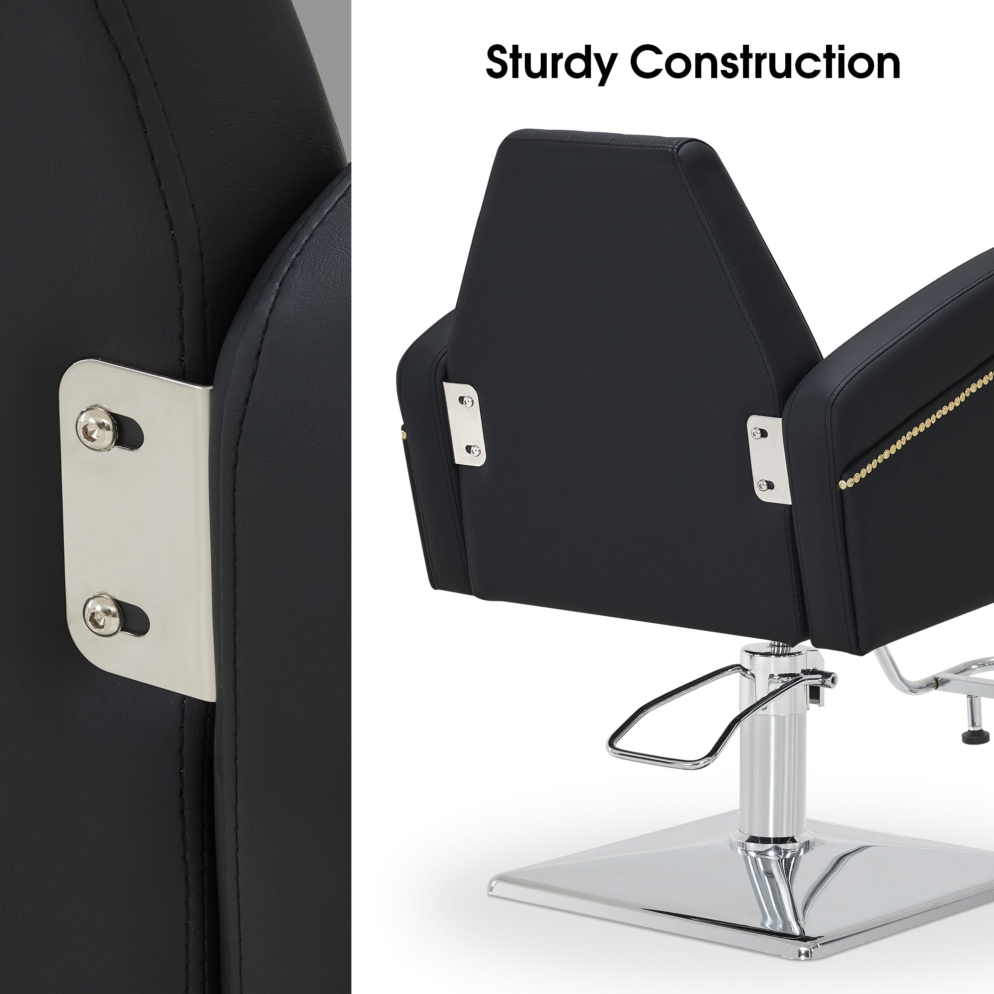 BarberPub Salon Chair, Hydraulic Styling Chair for Hair Stylist, Home Salon 9439