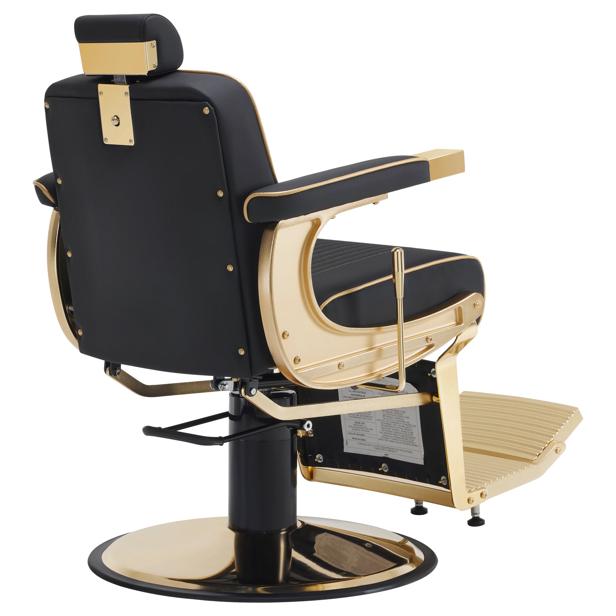 BarberPub Reclining Barber Chair, Hydraulic Styling Salon Chair for Hair Stylist 8334