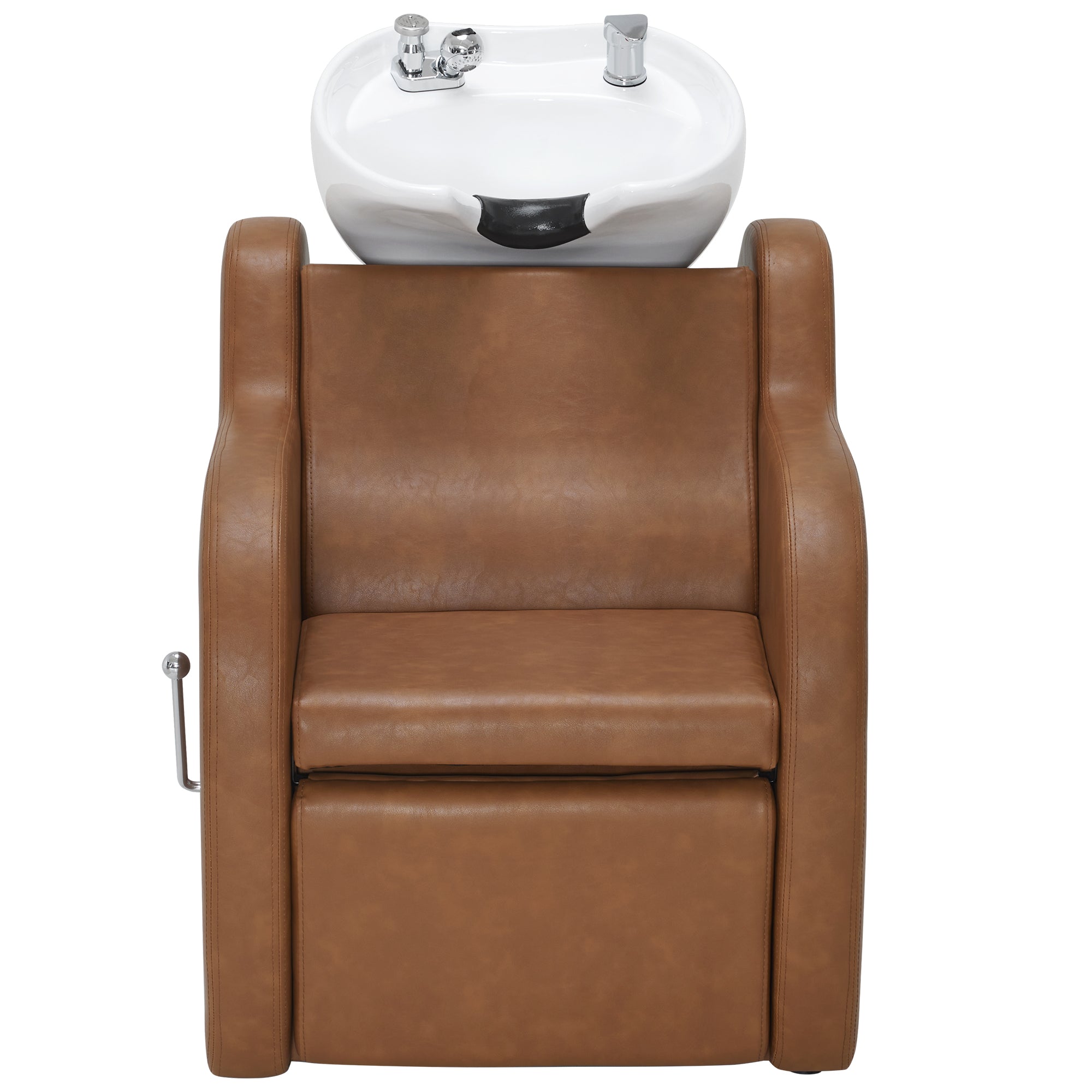 BarberPub Shampoo Bowl and Chair Set, Adjustable Ceramic Bowl and Chair for Salon 9312