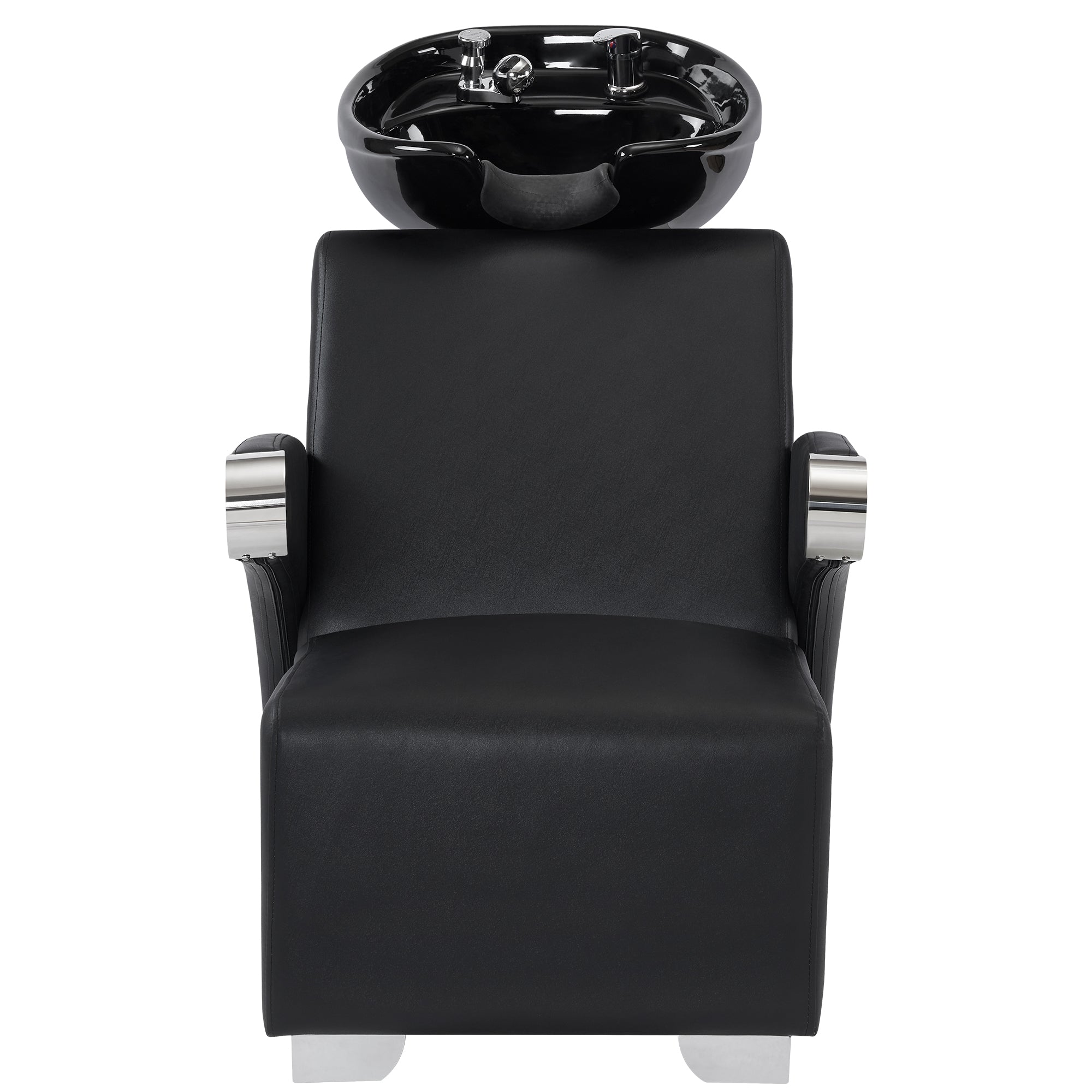 BarberPub Ceramic Bowl Backwash Shampoo Chair, Hair Washing Salon Station 9102