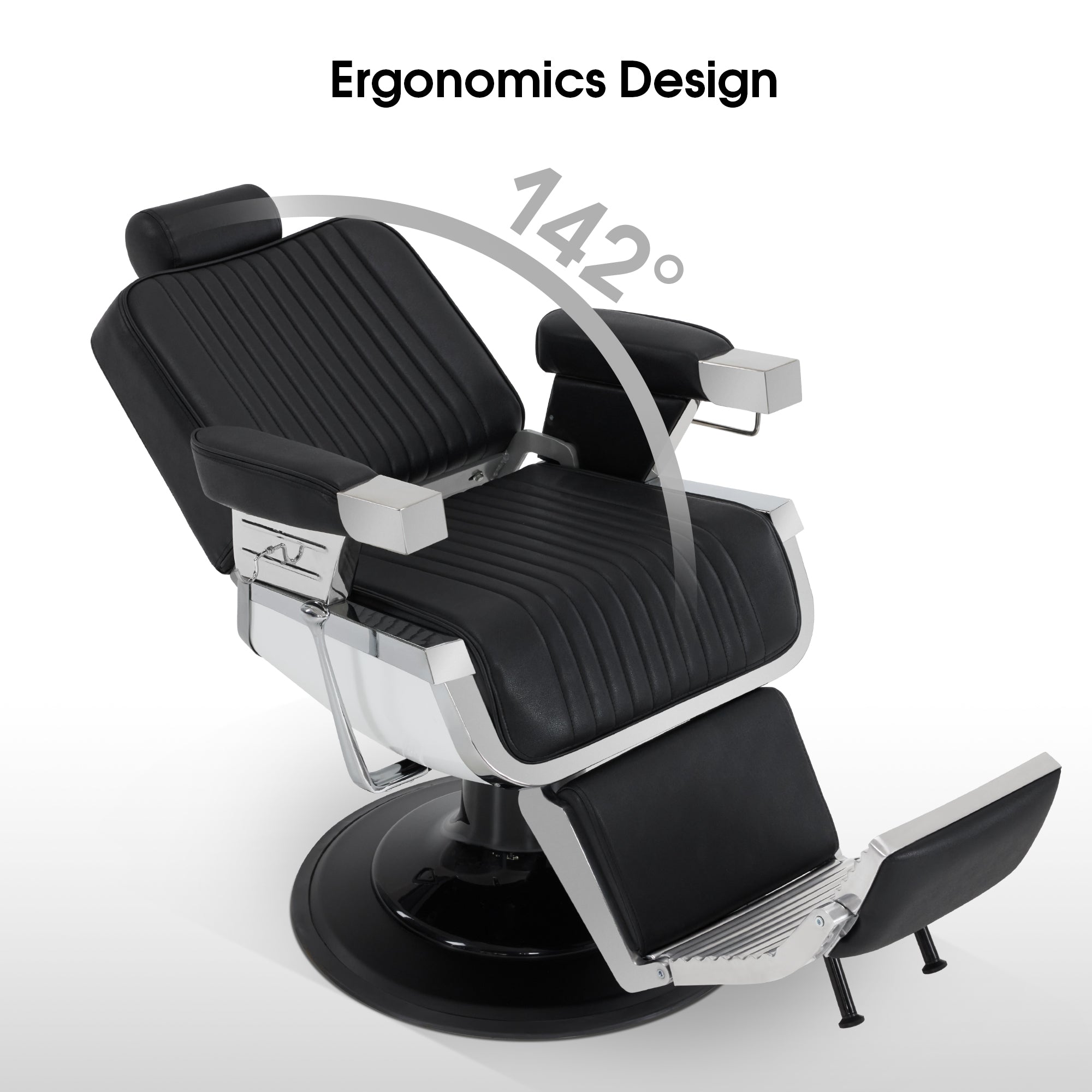 BarberPub All Purpose Barber Chair, Heavy Duty Hydraulic Reclining Salon Chair 2008