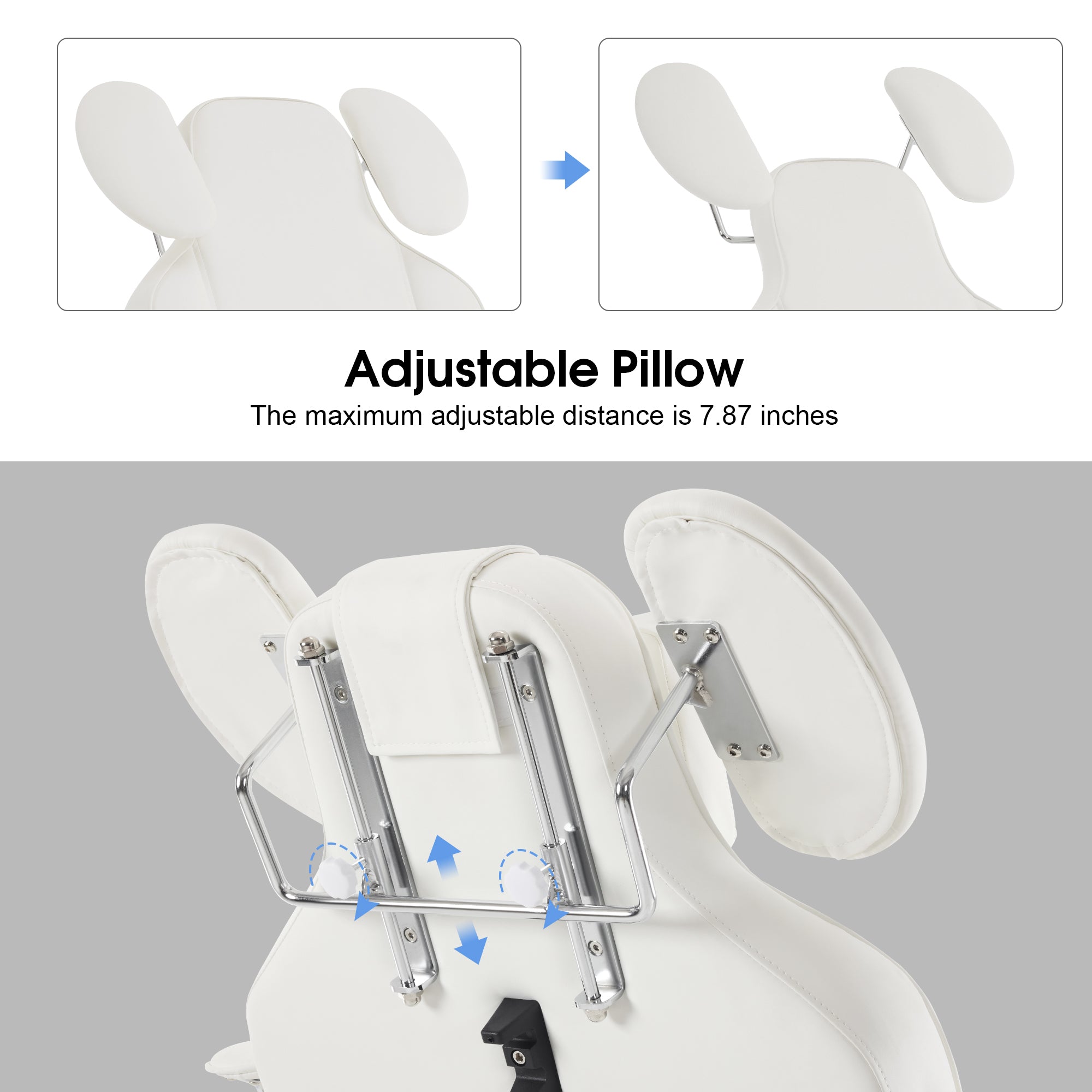 BarberPub Adjustable esthetician Facial Bed, Lash Recliner Chair 180 degree, 300 lbs capacity 2110