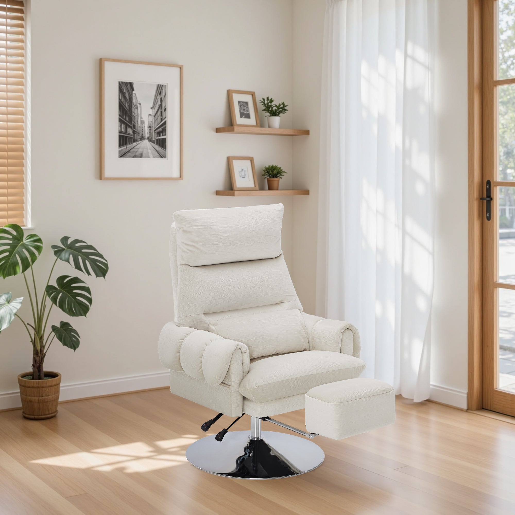 BarberPub Beauty Salon Chair, Adjustable Height, Reclining Esthetician Chair for Facial, Eyelash Extension, Tattoo – Model 8105/8129