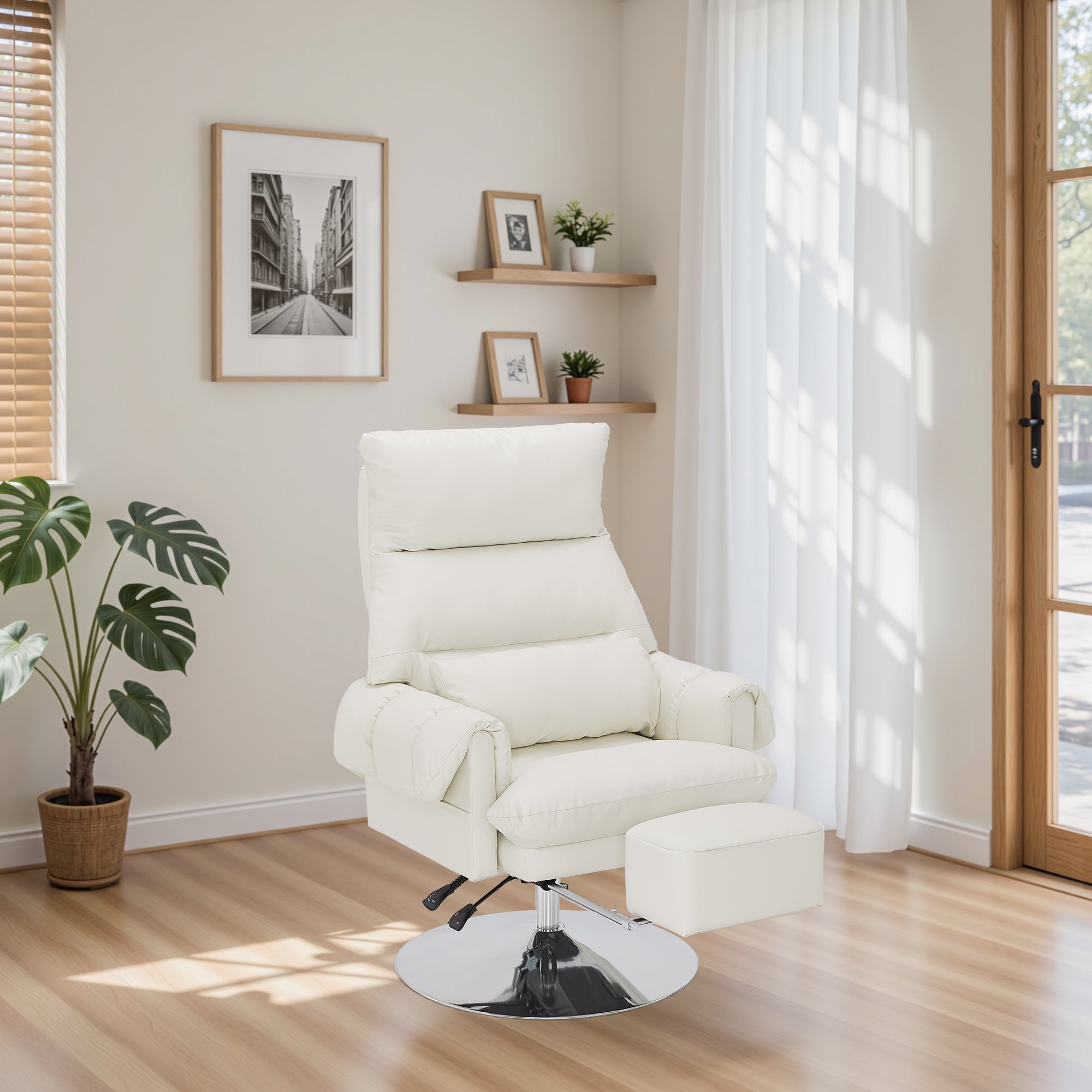 BarberPub Beauty Salon Chair, Adjustable Height, Reclining Esthetician Chair for Facial, Eyelash Extension, Tattoo – Model 8105/8129