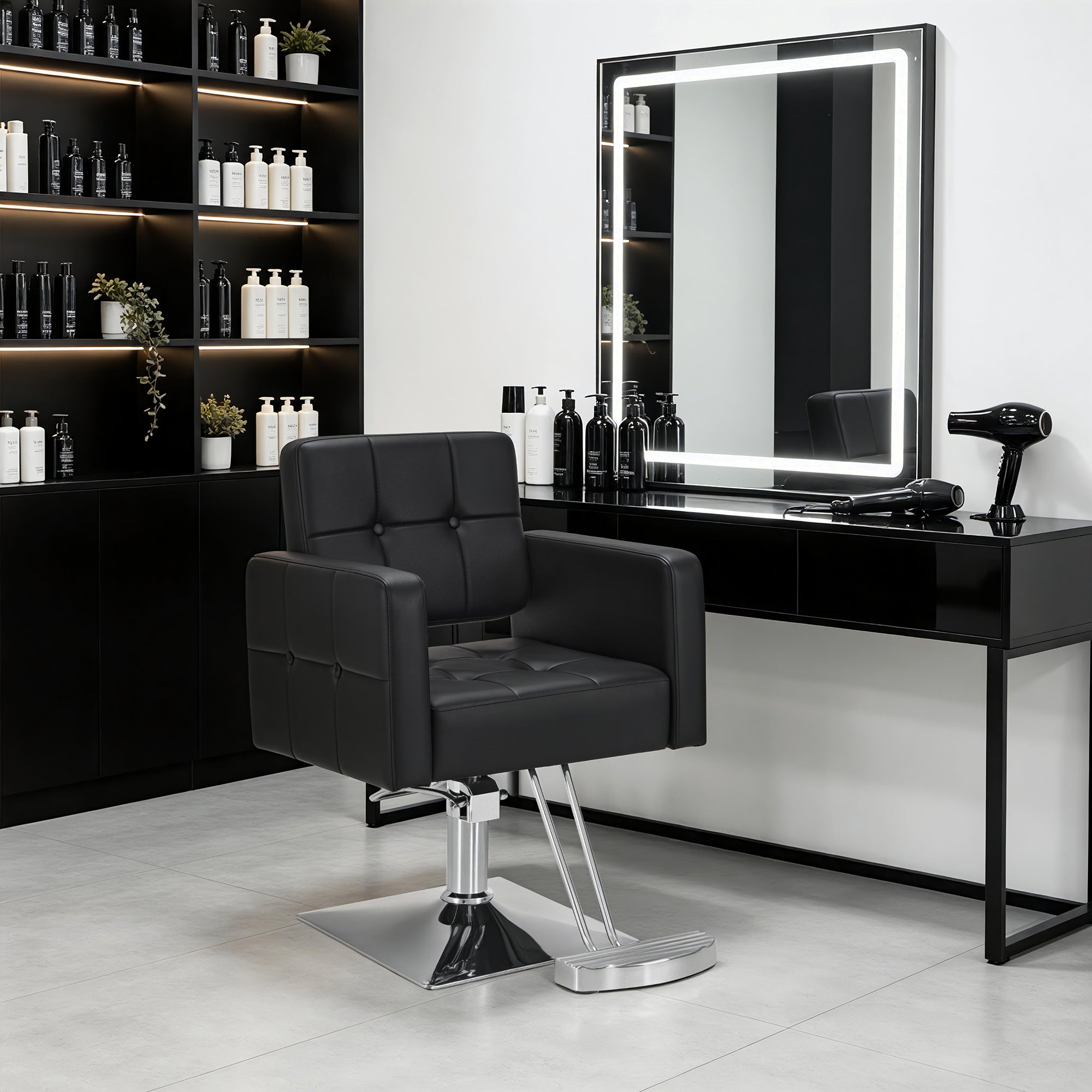 BarberPub Classic Hydraulic Styling Chair for Professionals, Barber Salon Chair 9468