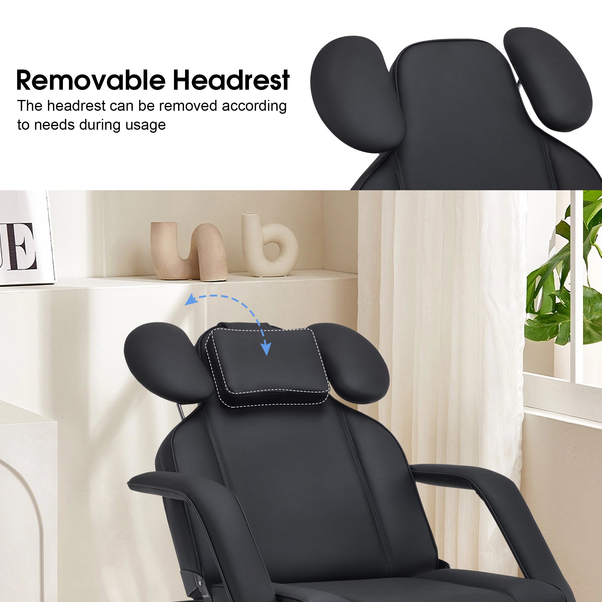 BarberPub Adjustable esthetician Facial Bed, Lash Recliner Chair 180 degree, 300 lbs capacity 2110