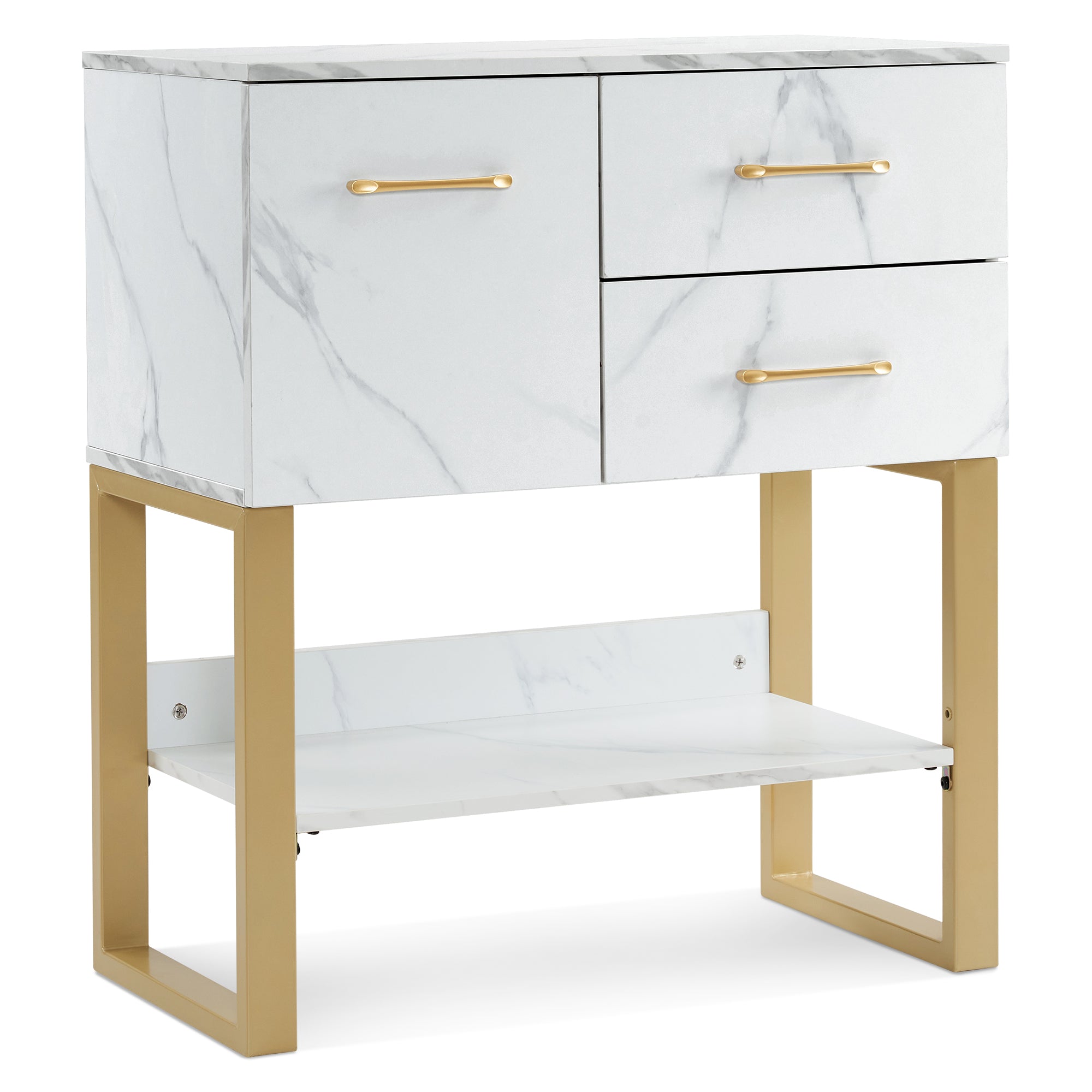 BarberPub Barber Station Wall Mount Storage Cabinet Bathroom Dresser with Shelf 3185