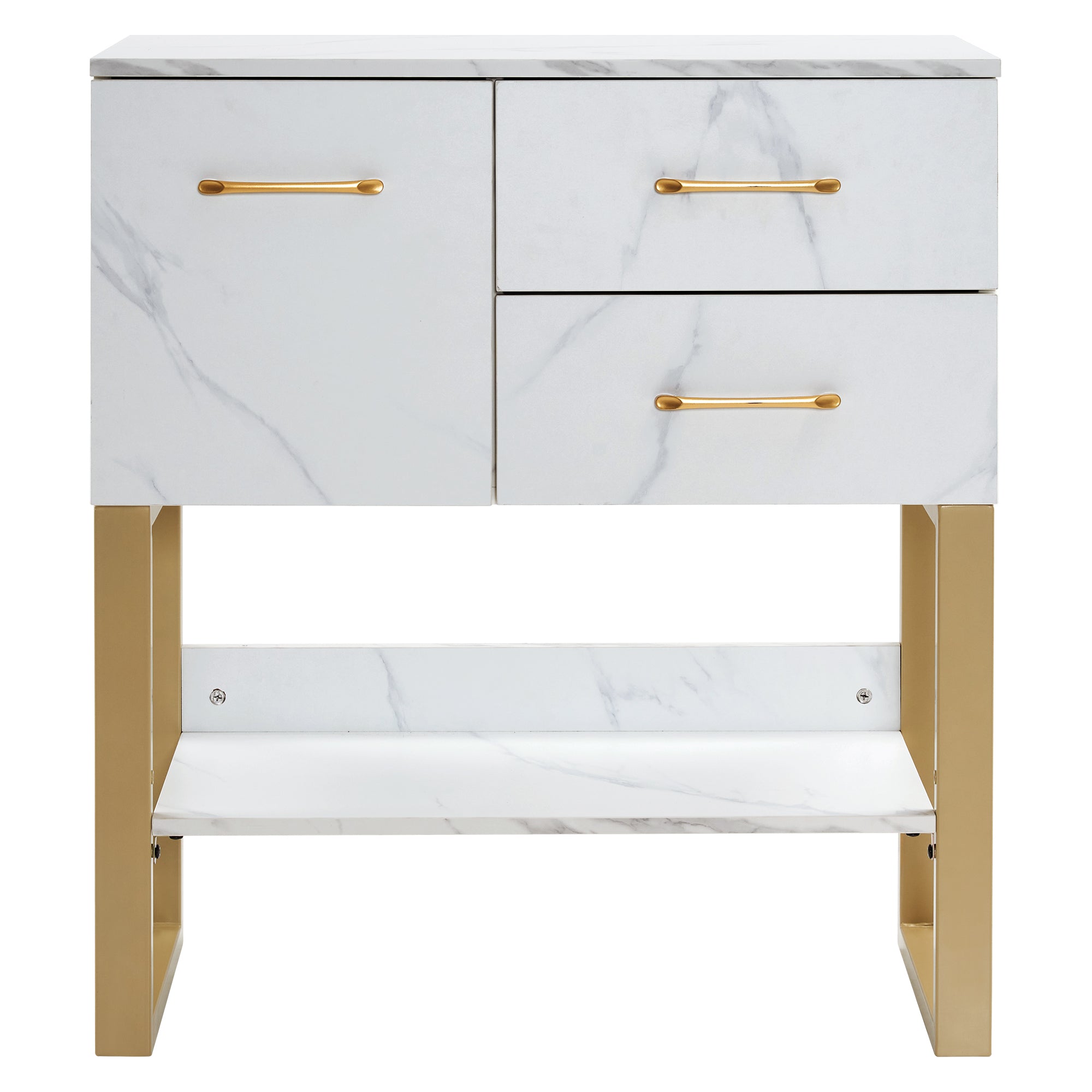 BarberPub Barber Station Wall Mount Storage Cabinet Bathroom Dresser with Shelf 3185