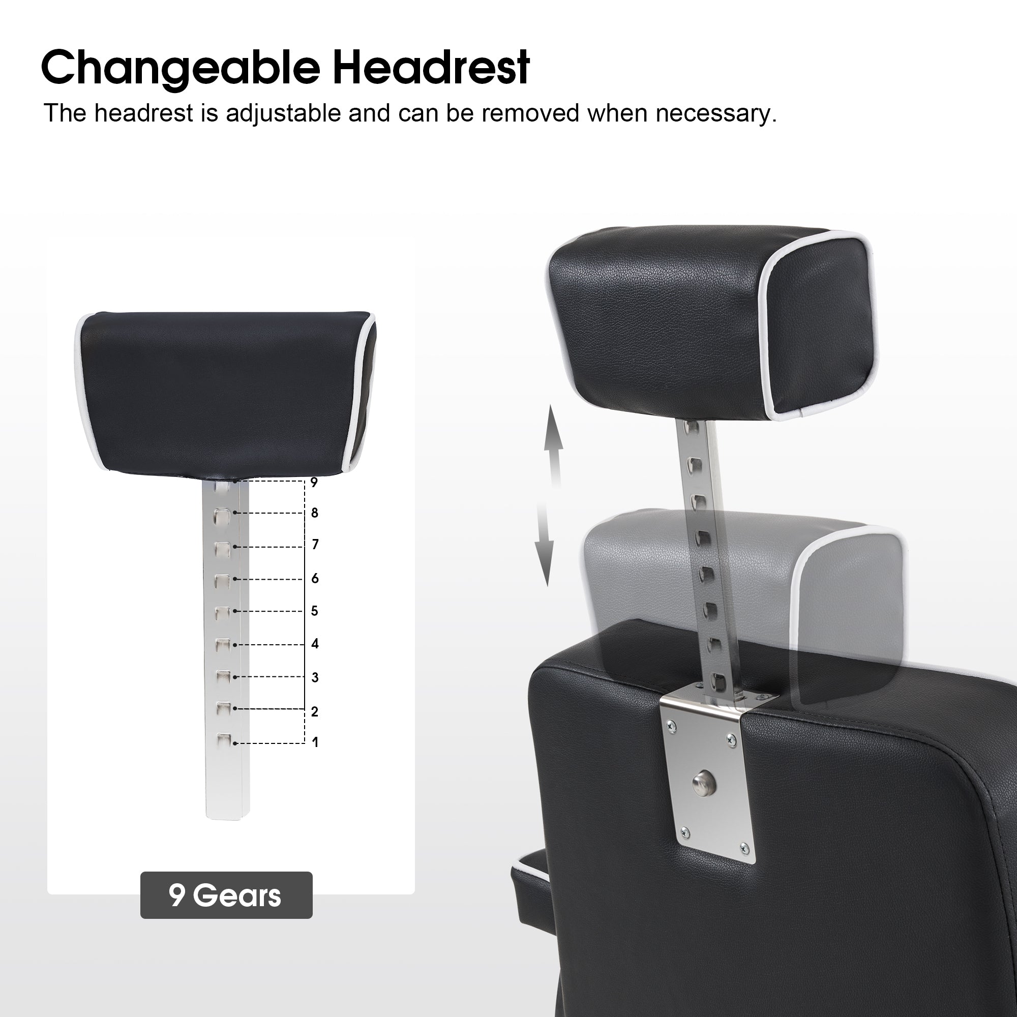 BarberPub All Purpose Barber Chair, 660lbs Hydraulic Pump, Salon&Spa Chair 8625