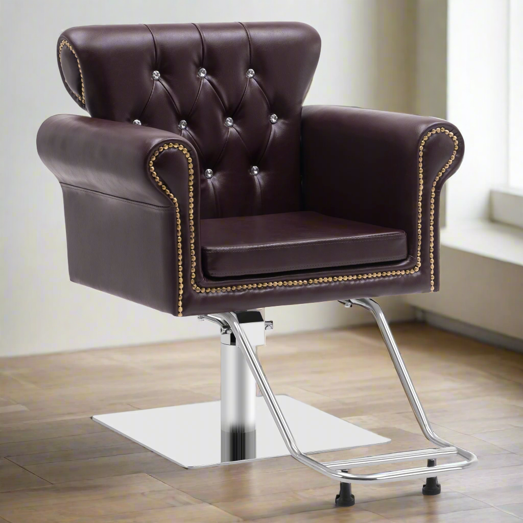 BarberPub Hydraulic Salon Chair, Vintage Hair Styling Spa Salon Equipment 8899 - BarberPub