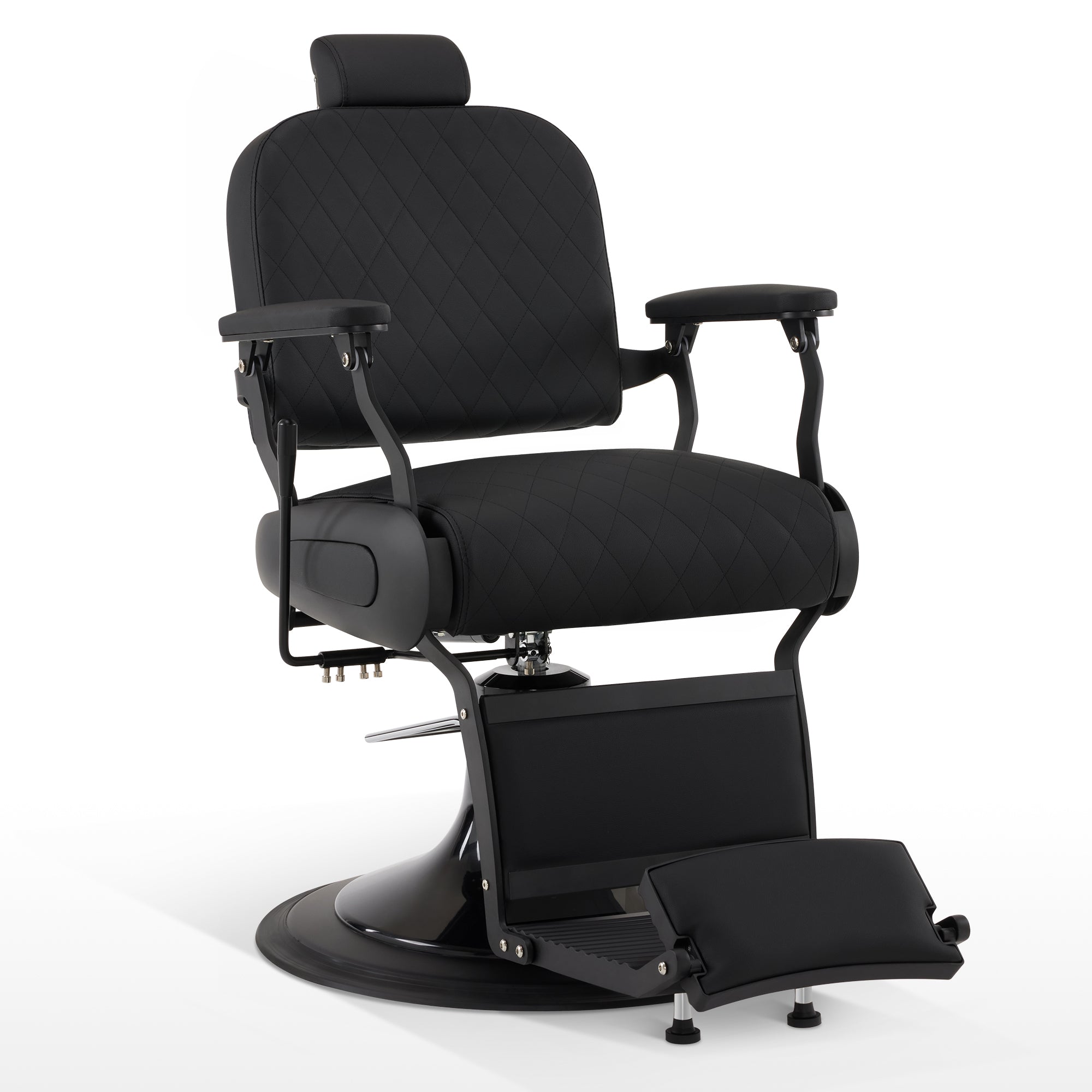 BarberPub All Purpose Barber Chair With Headrest, Reclining Swivel Salon Chair 9453